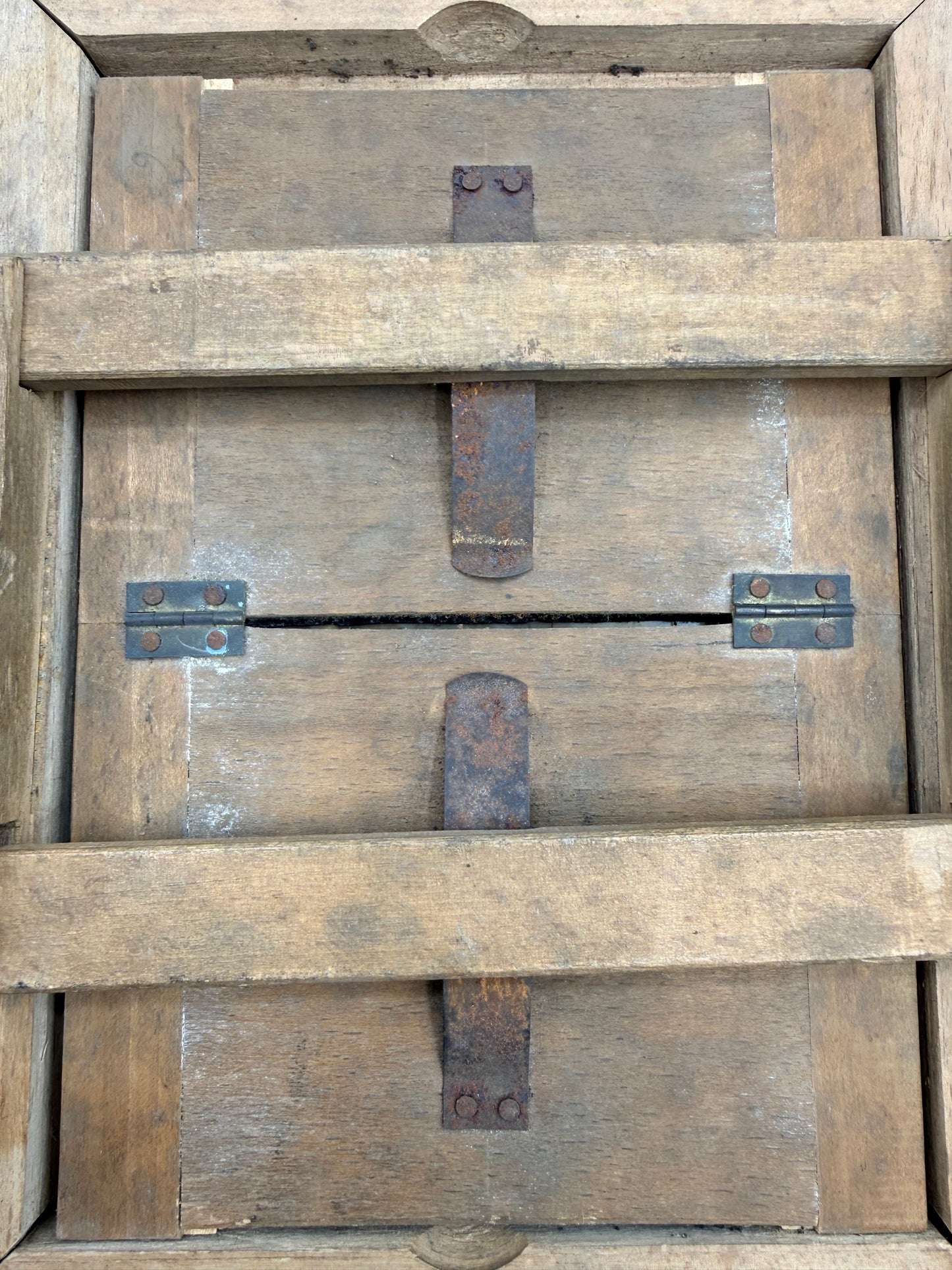 French Watercolor in Barnwood Style Frame, 9”