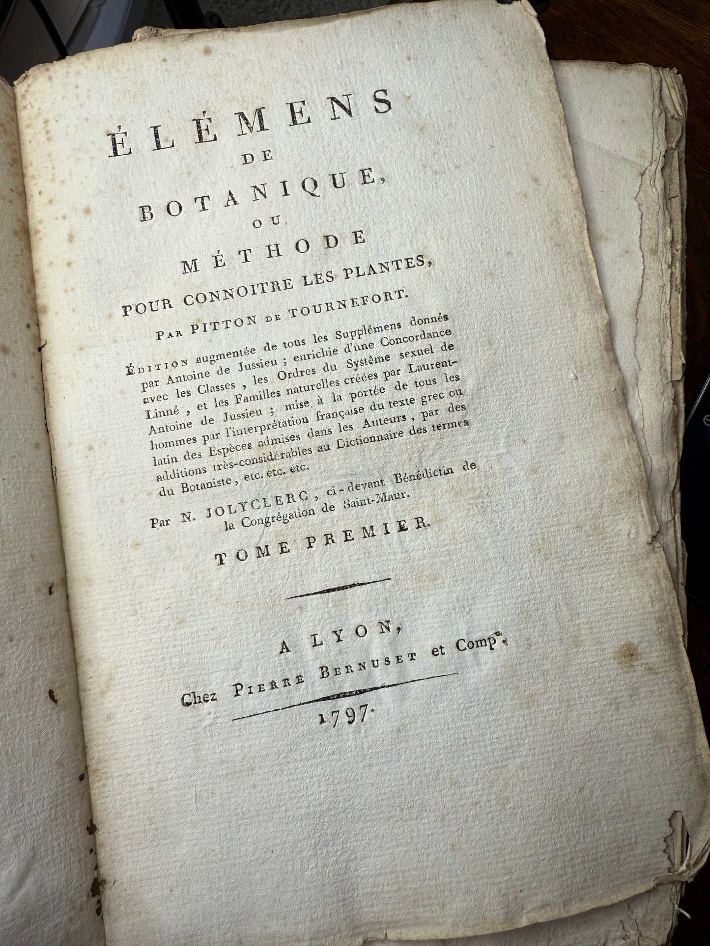 Elements of Botany, 1797, France