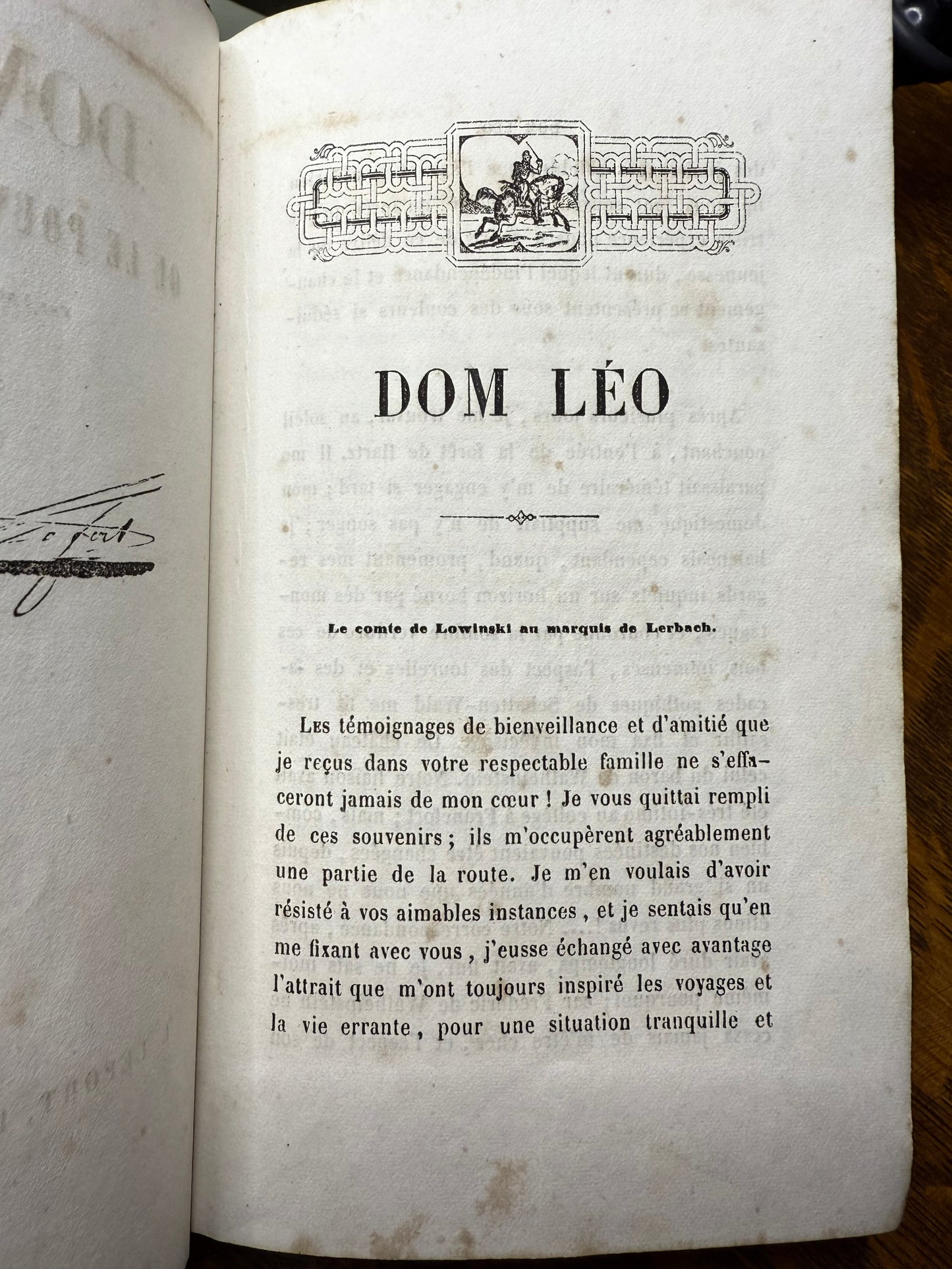 Dom Leo, French Cartonnage Book, 1851
