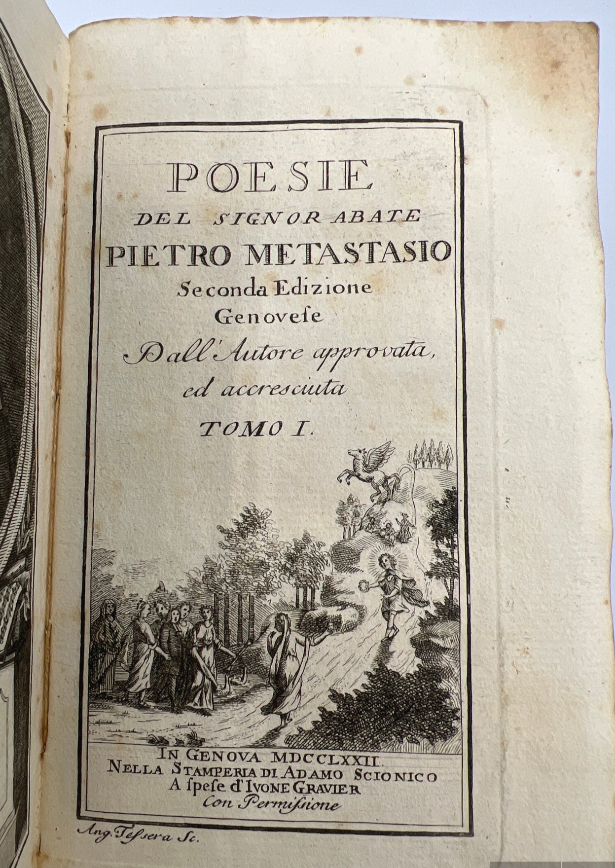 Poems of Abbot Pietro Metastasio, 1773, Italian