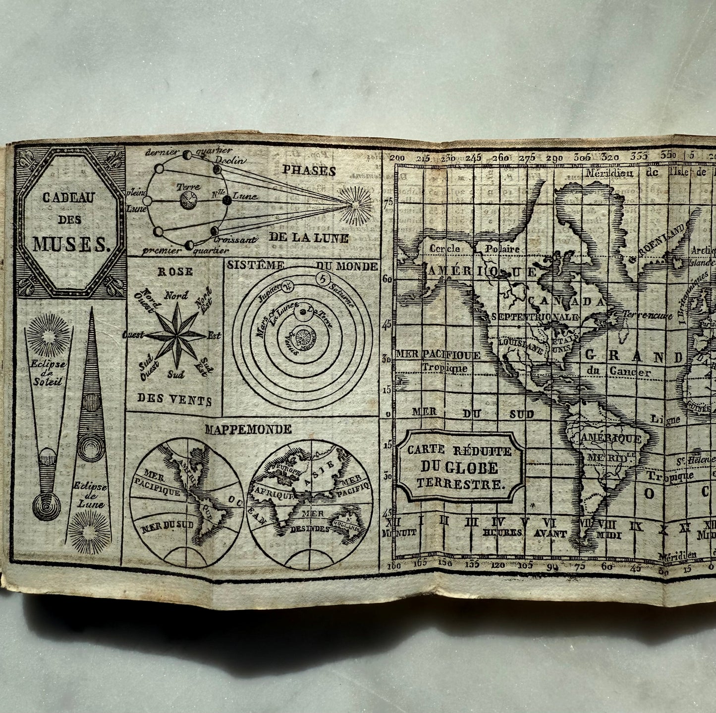Small French Almanac, Cadeau des Muses, 1827