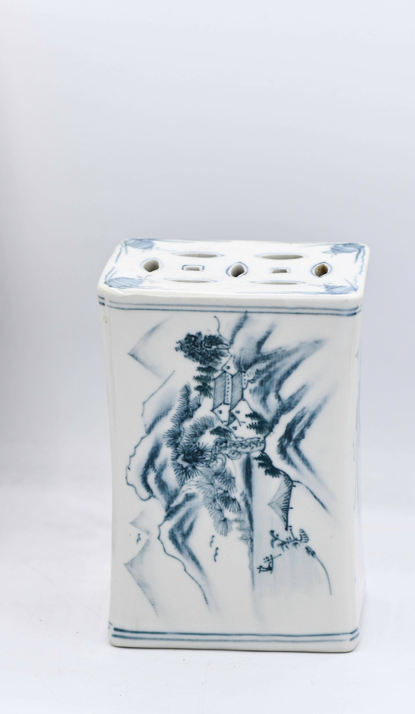 Blue and White Porcelain Pillow, China
