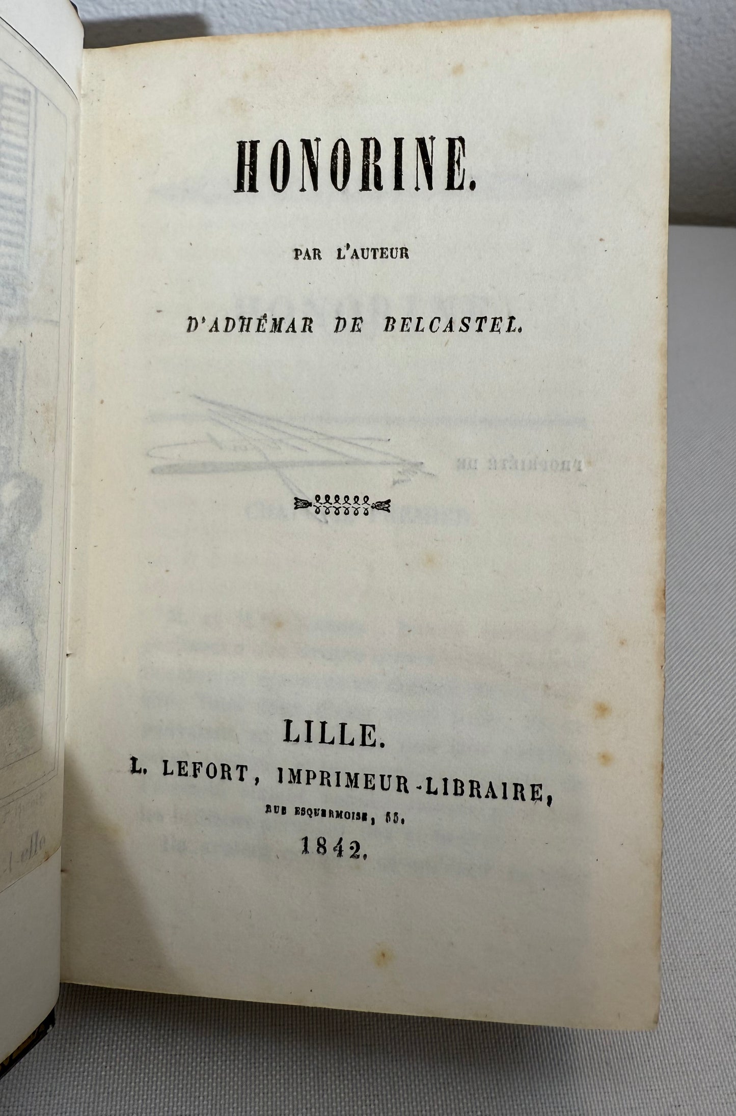 Honorine, French Cartonnage Book, 1842