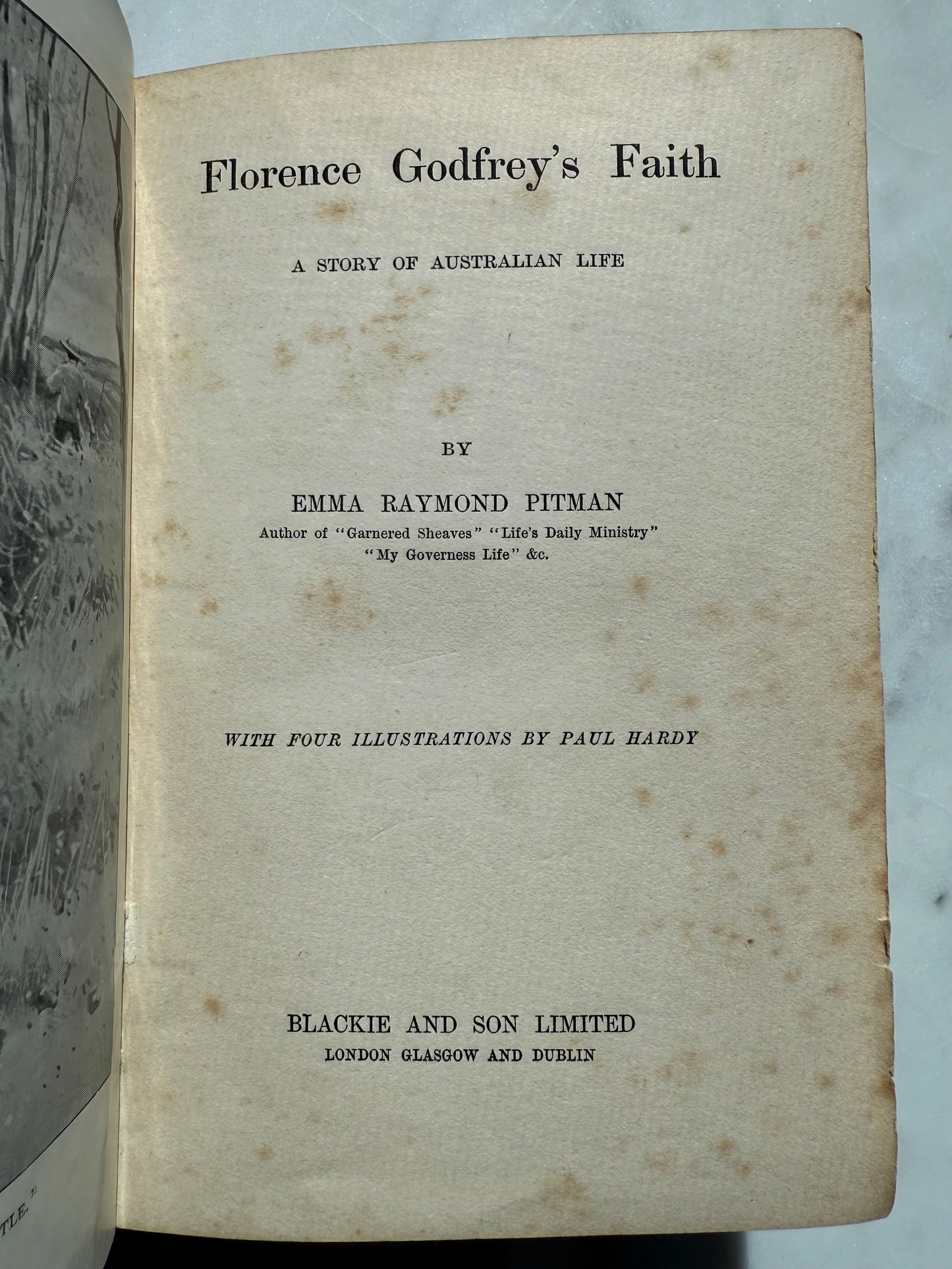 Florence Godfrey's Faith, Decorative Floral Book