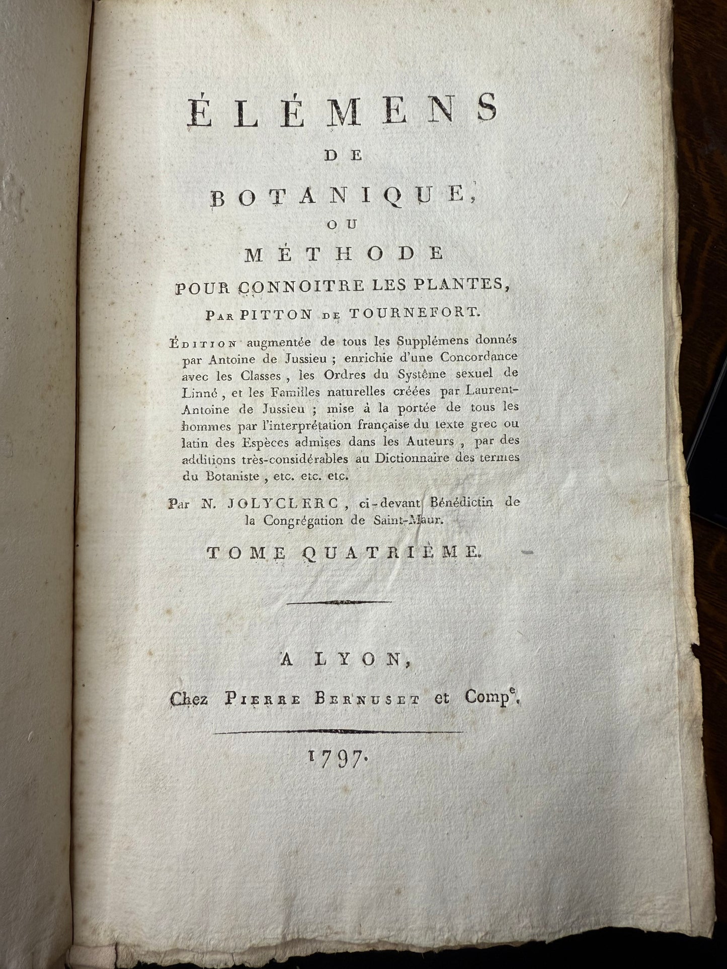 Elements of Botany, 1797, France