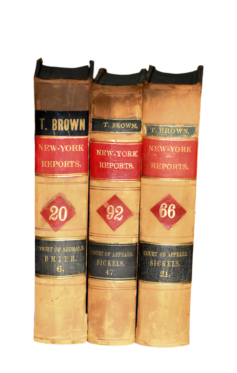 New York Reports Leather Book Set, 9"