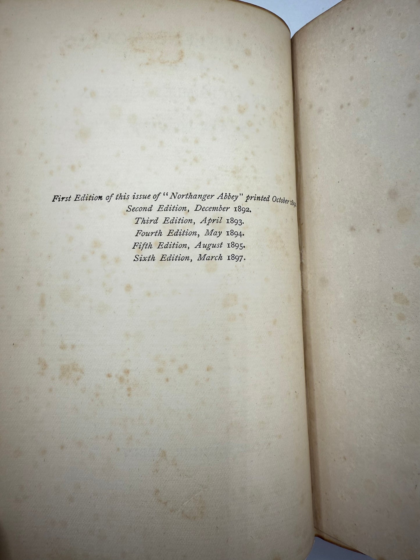 Jane Austen's Persuasion & Northanger Abbey, Antique Edition