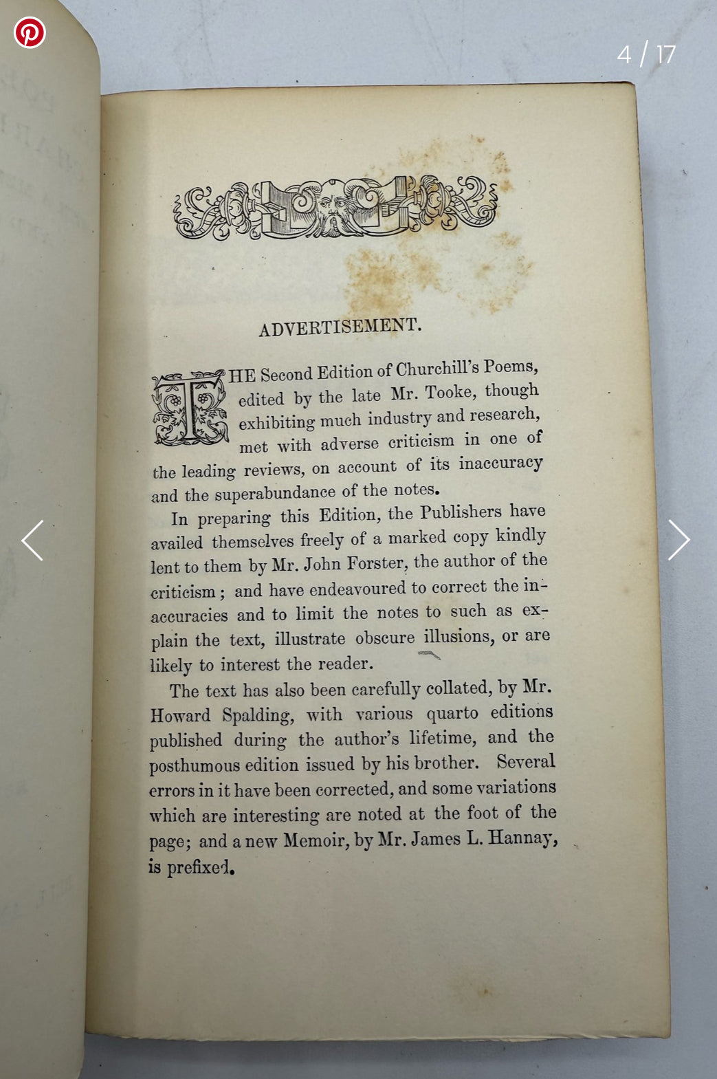 British Poets, Charles Churchill, Vol 1