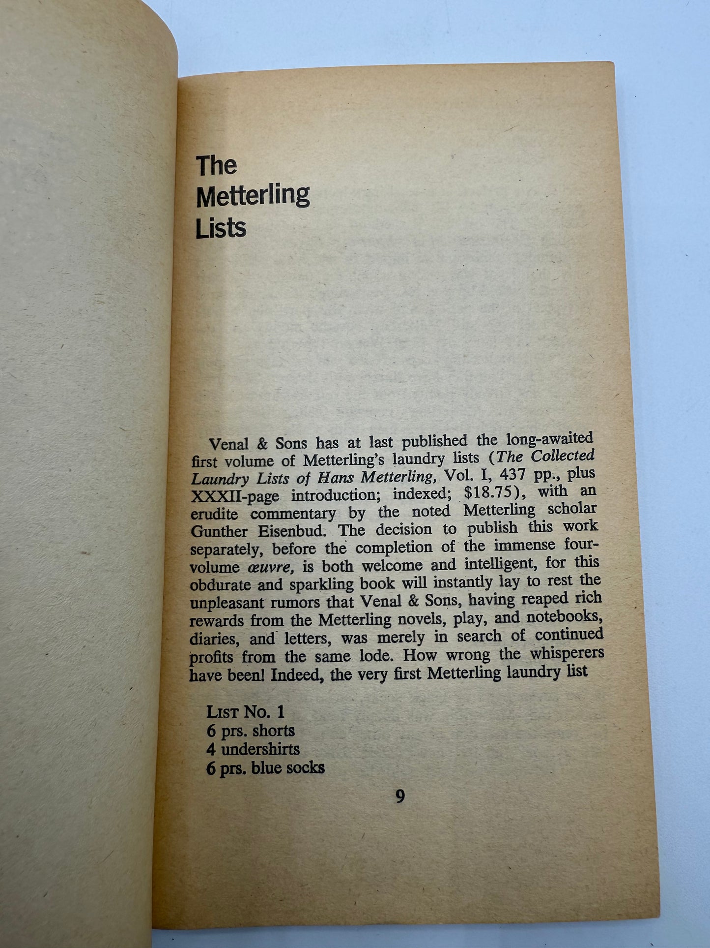 Getting Even by Woody Allen, 1971