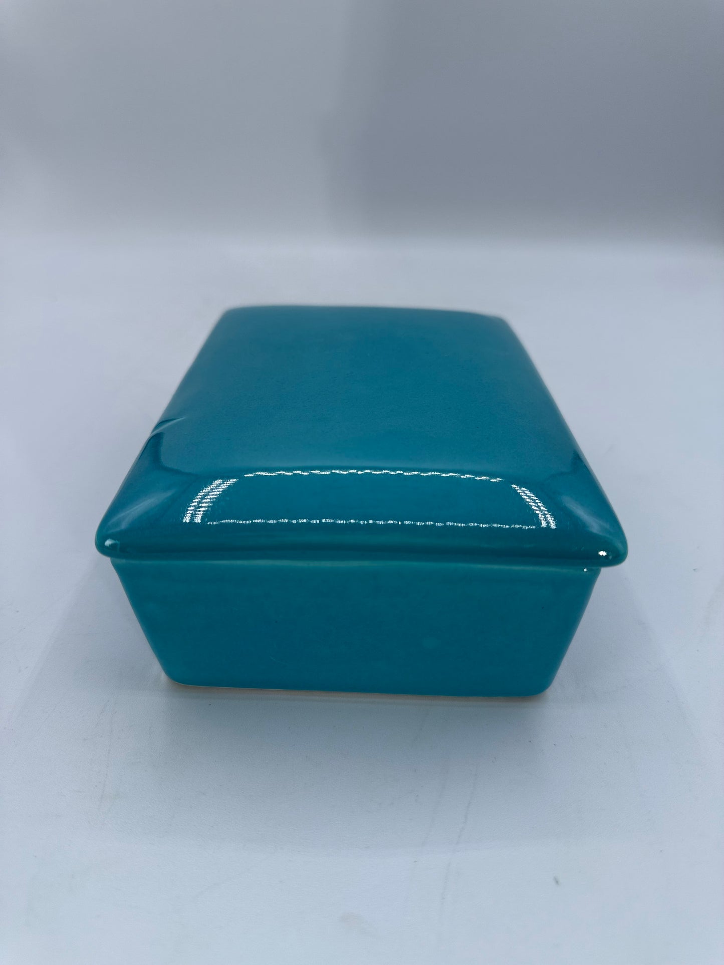 Raymor Italian Aqua Blue Porcelain Box
