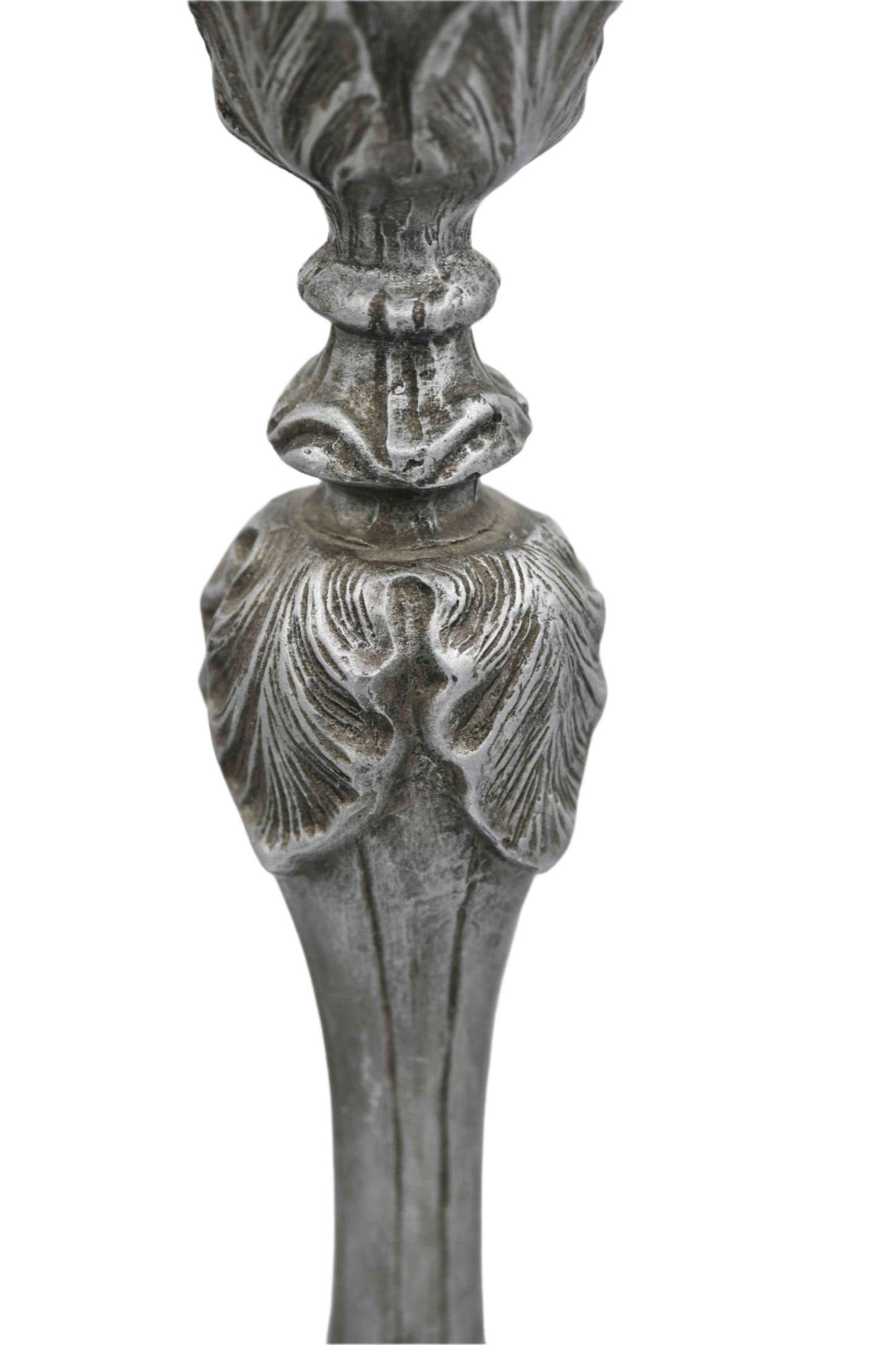 Art Nouveau Silver Candlestick, 13"