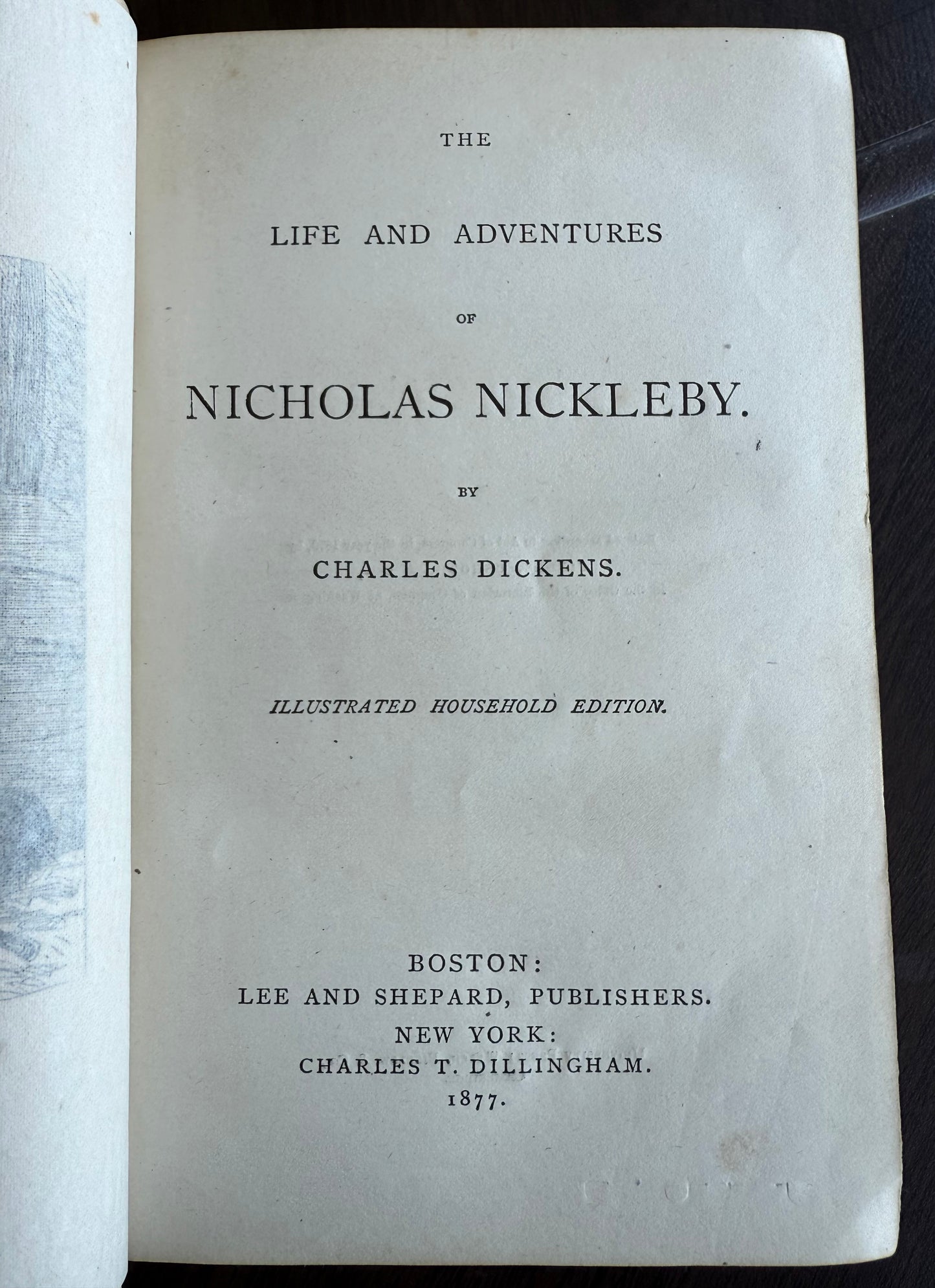 Nicholas Nickleby by Charles Dickens, 1877