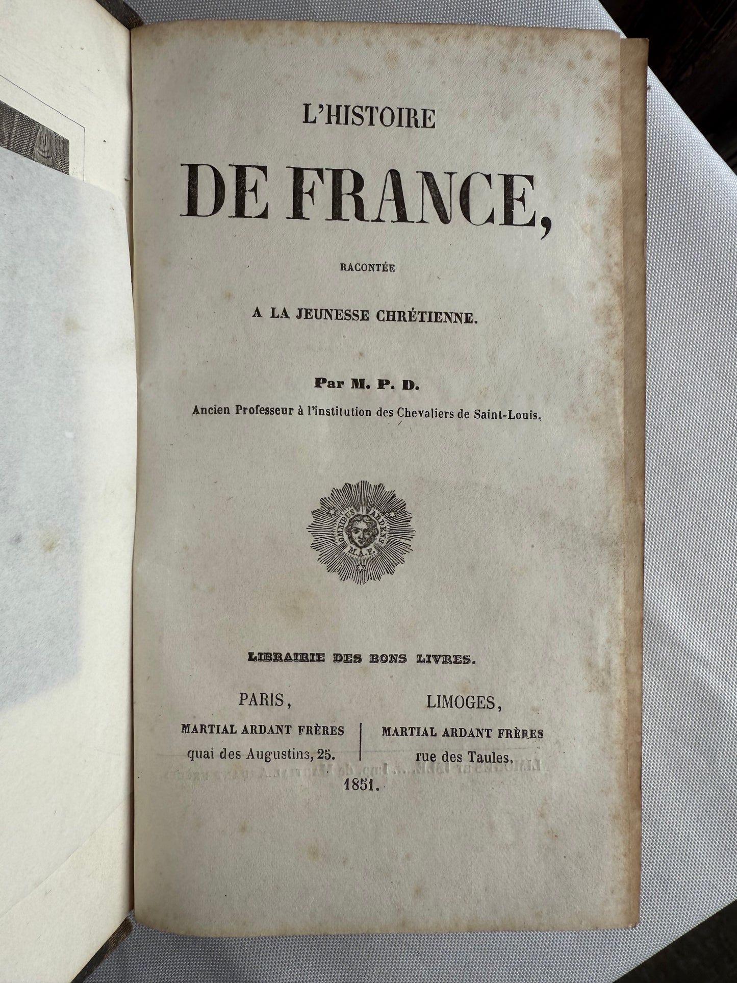 History of France as Told to Youth, 1851, French