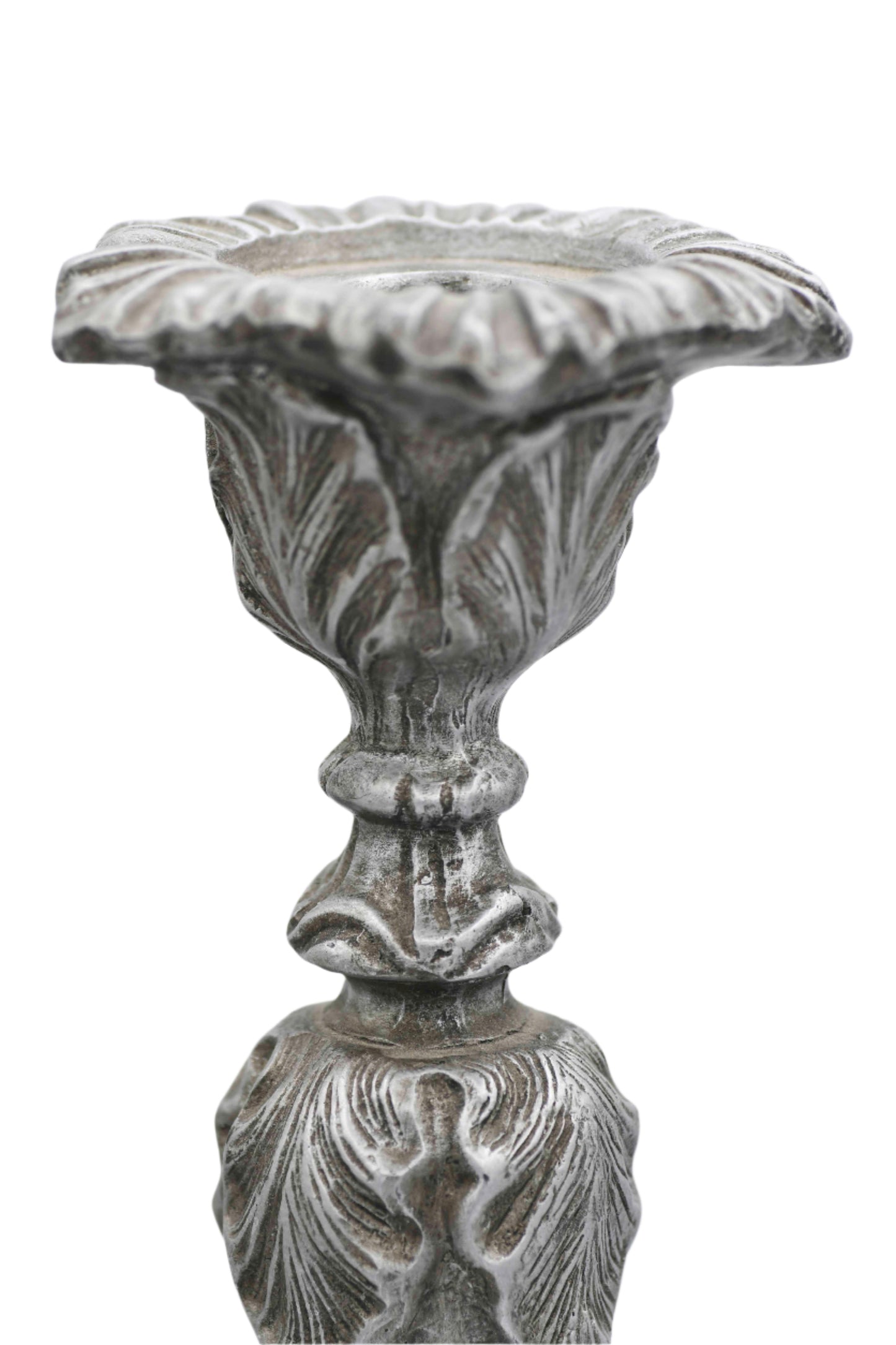Art Nouveau Silver Candlestick, 13"