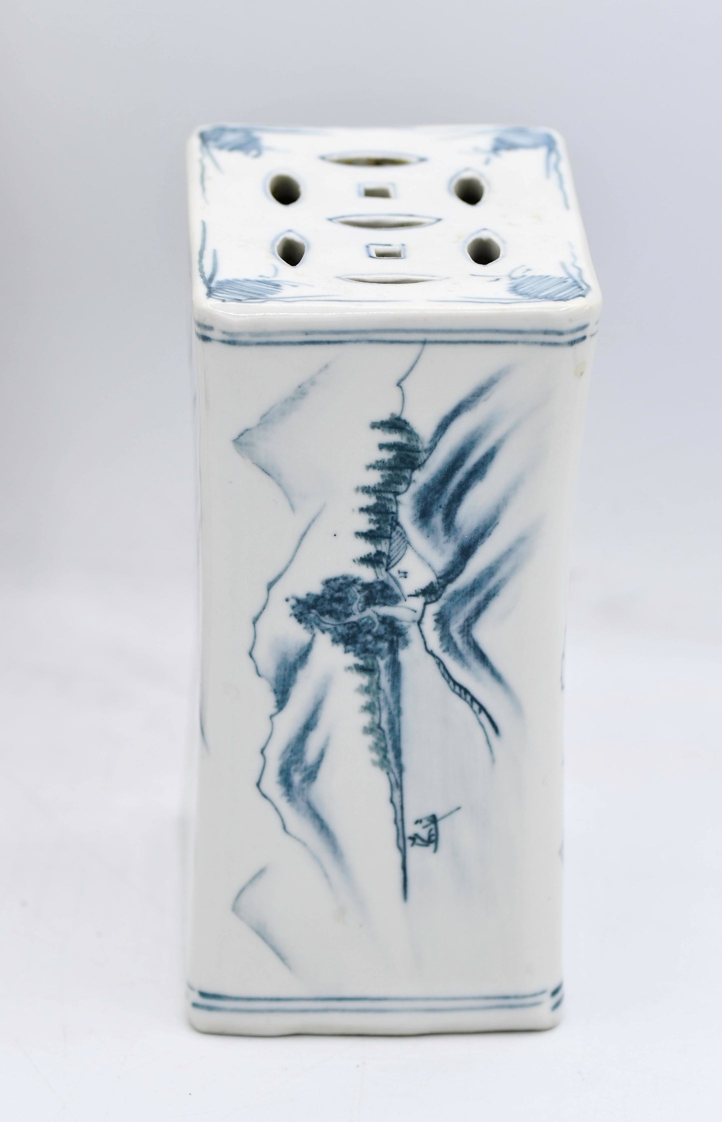 Blue and White Porcelain Pillow, China