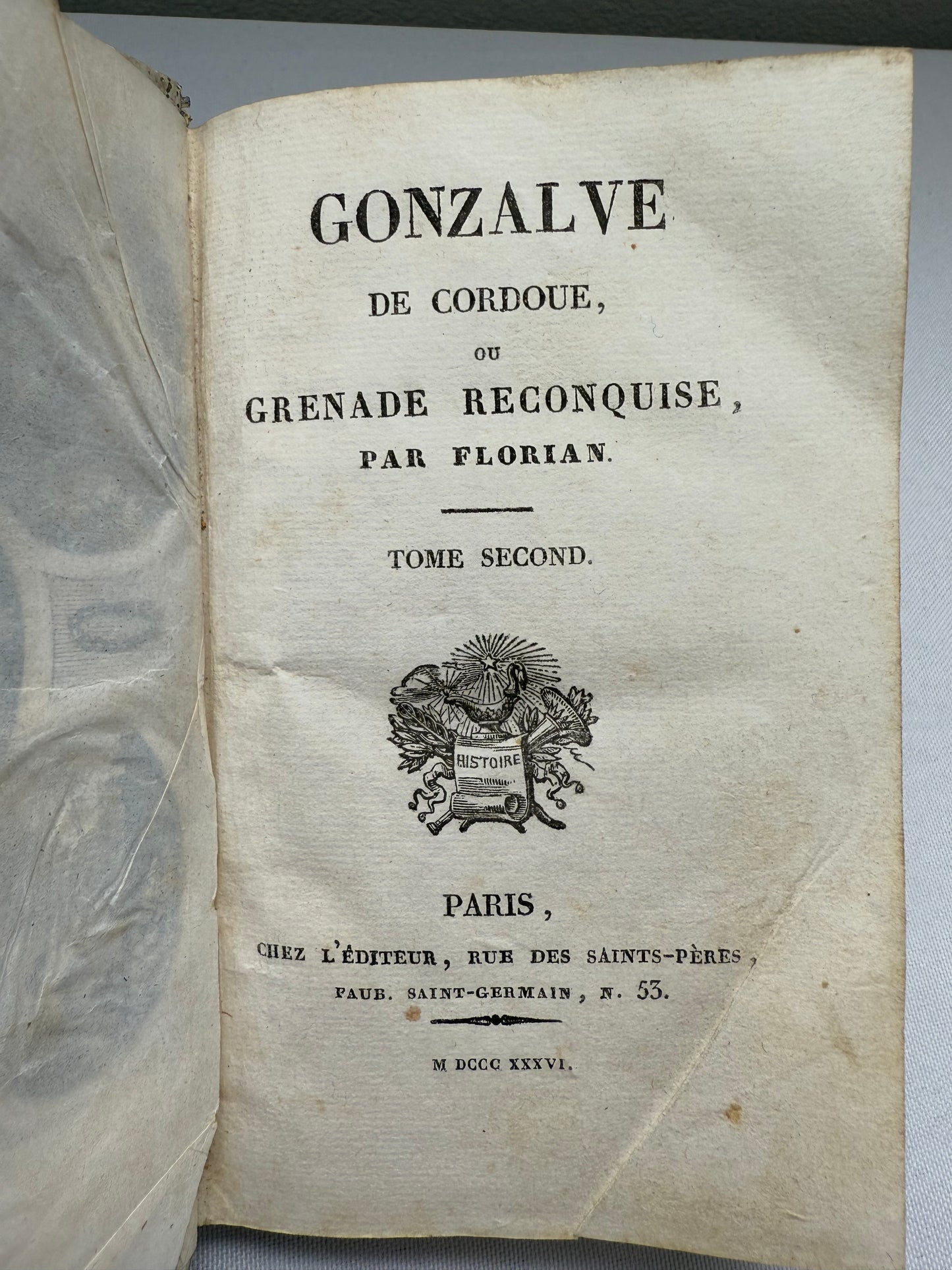 Gonzalve de Cordoue, French Cartonnage Book