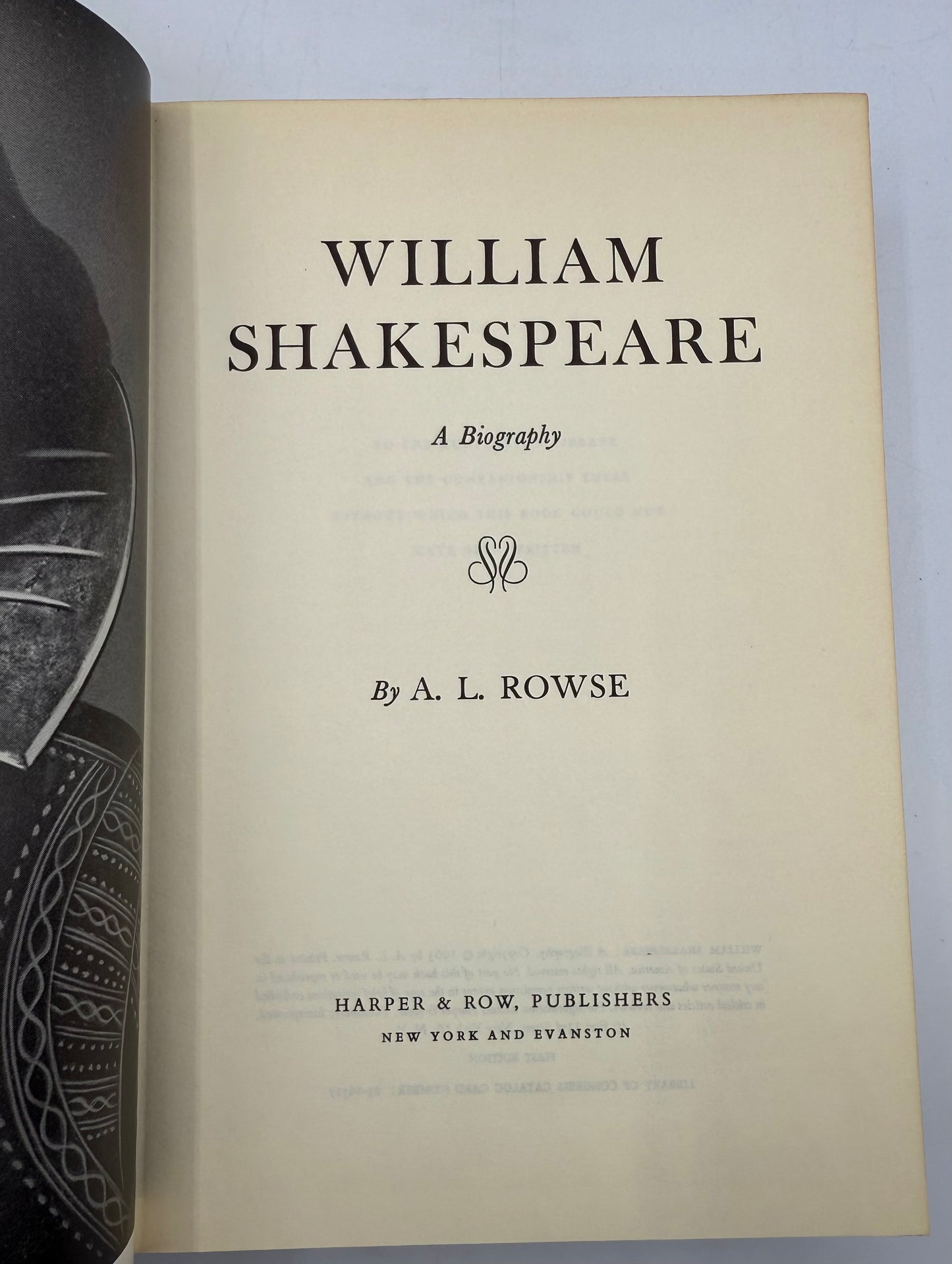 William Shakespeare, A Biography, 1963