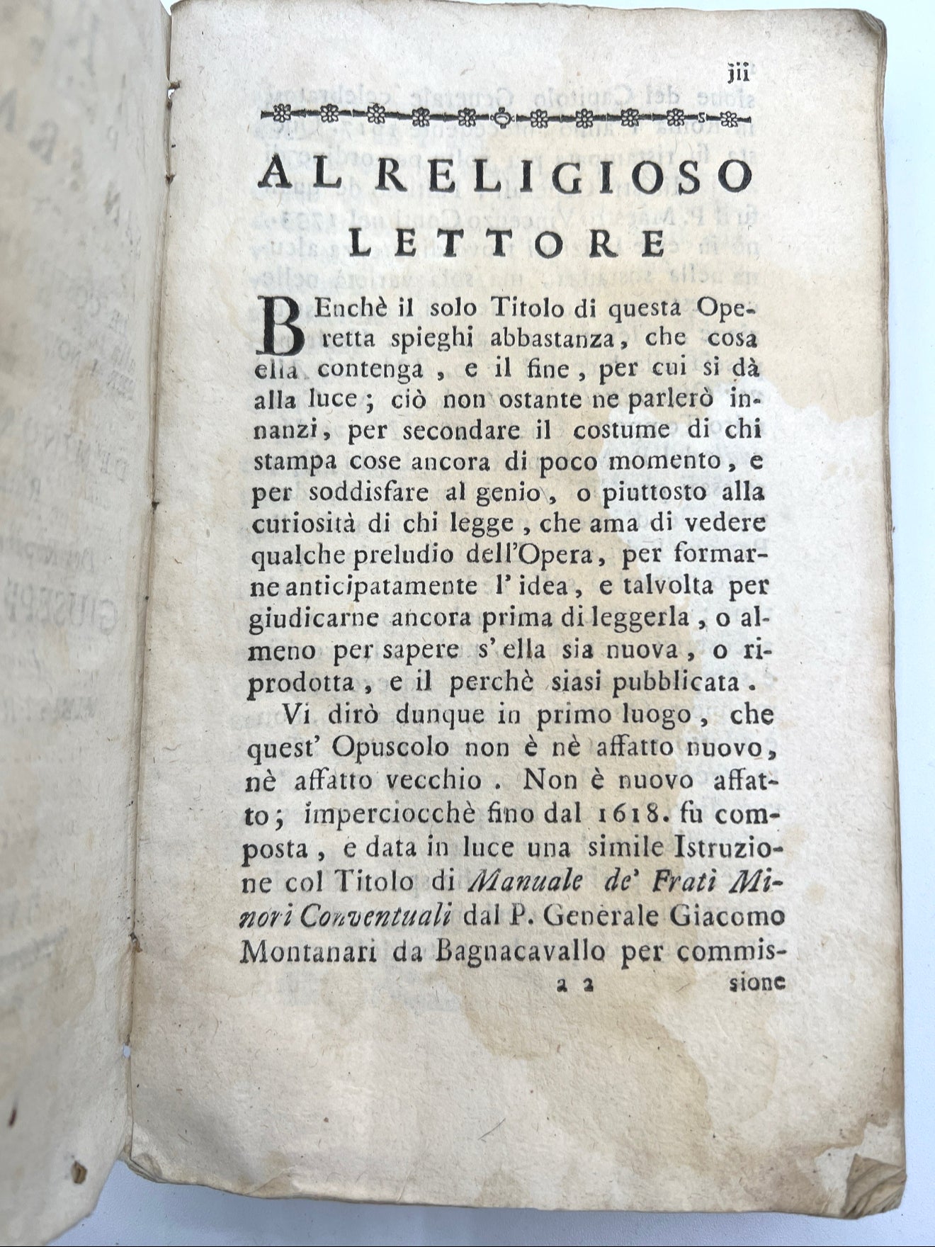 The Rule of Father Saint Francis, 1791, Italian