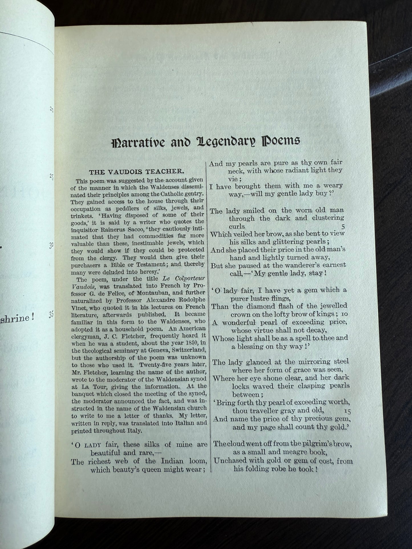 John G Whittier’s Poems, Oxford Edition, 1909