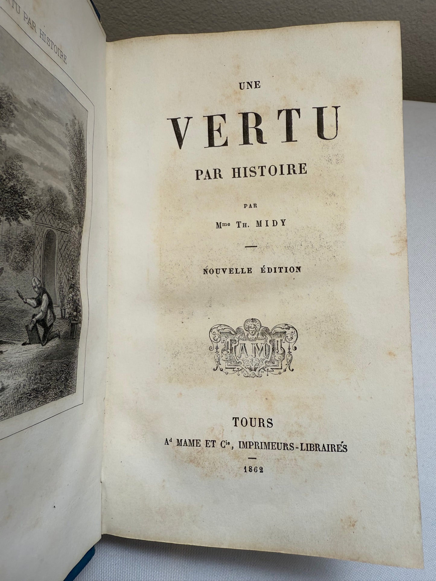One Virtue per Story, French Cartonnage Book