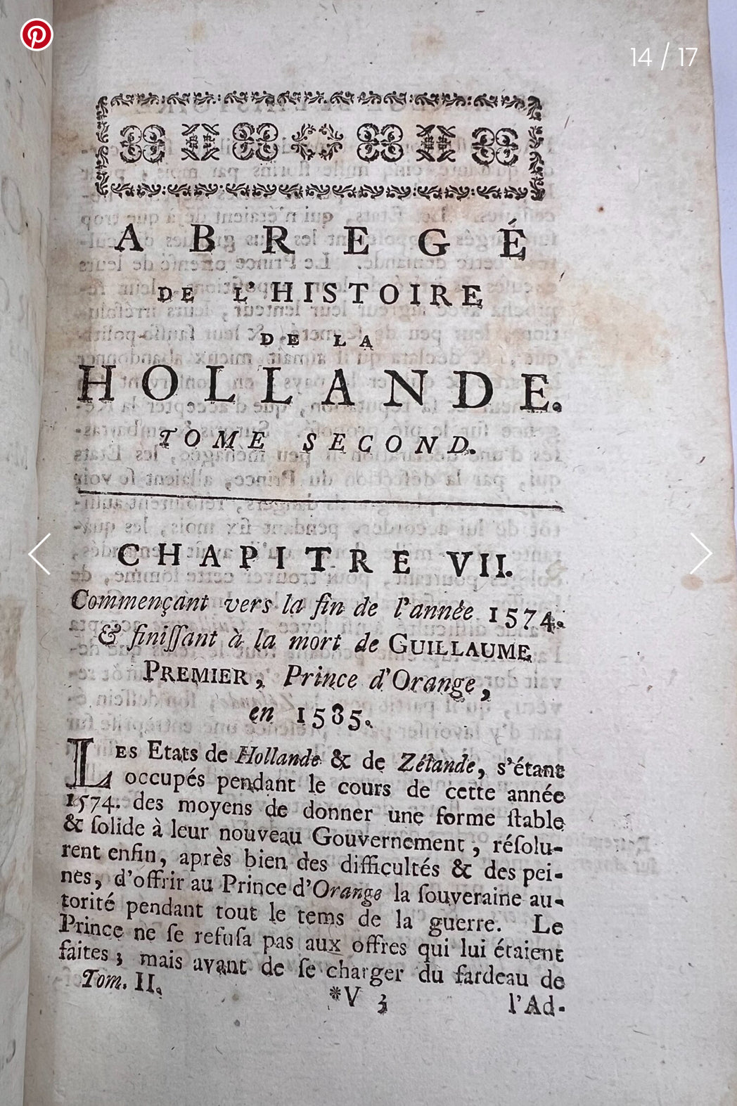 The History of Holland, French, 1788