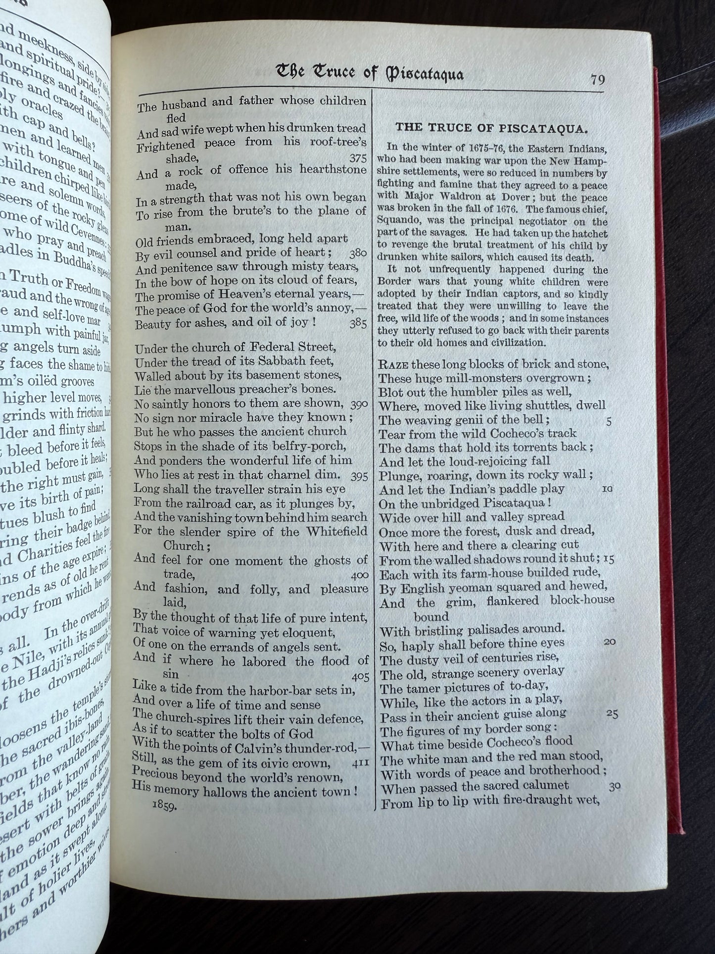 John G Whittier’s Poems, Oxford Edition, 1909