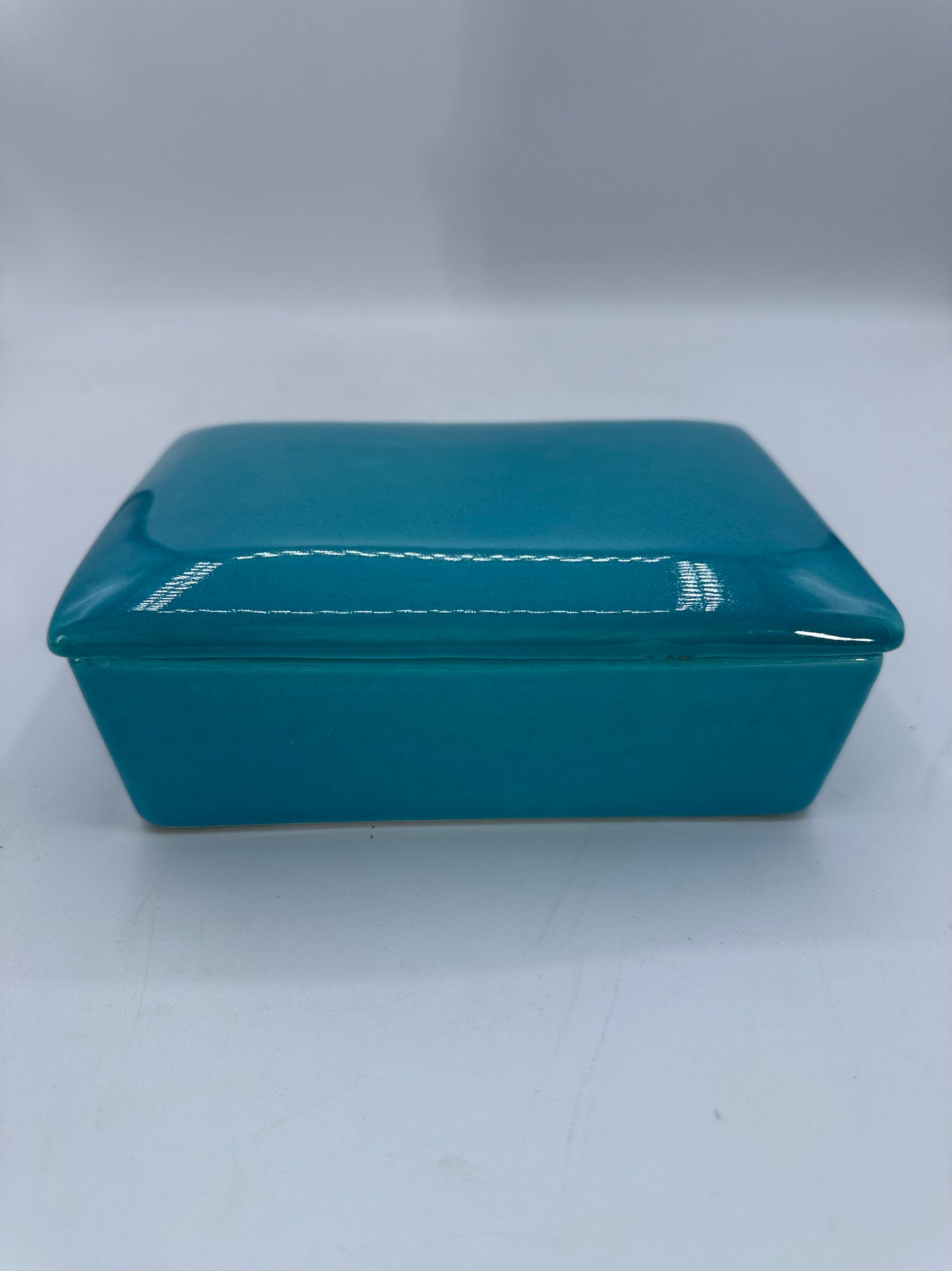 Raymor Italian Aqua Blue Porcelain Box