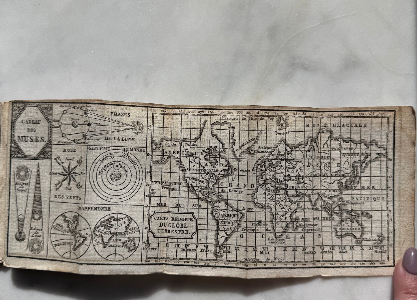 Small French Almanac, Cadeau des Muses, 1827