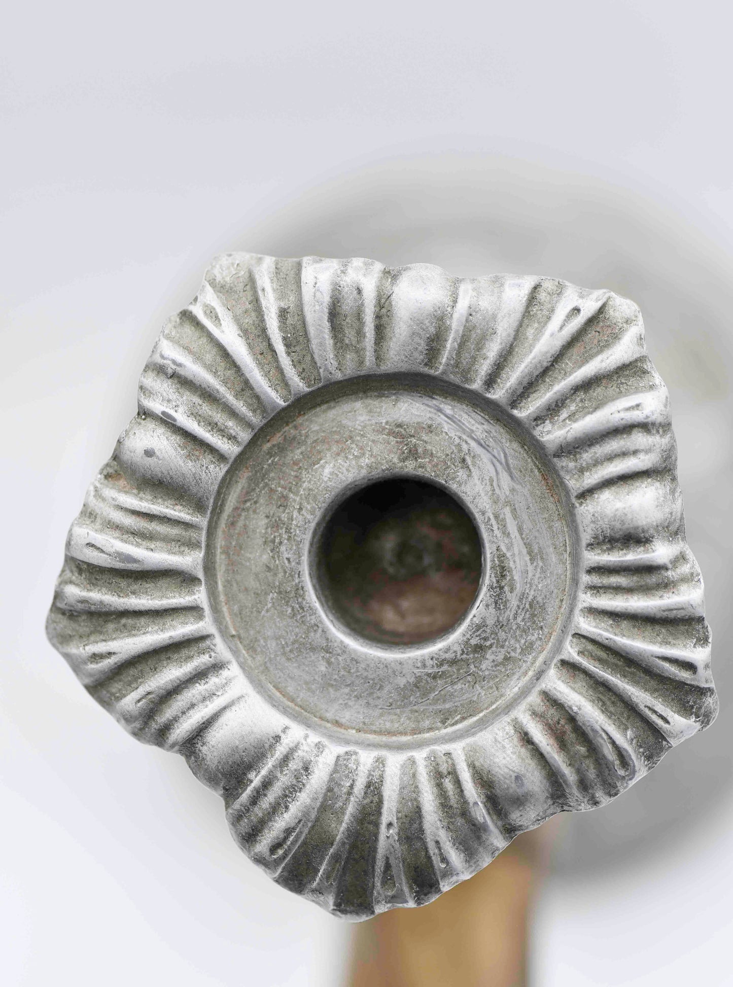 Art Nouveau Silver Candlestick, 13"