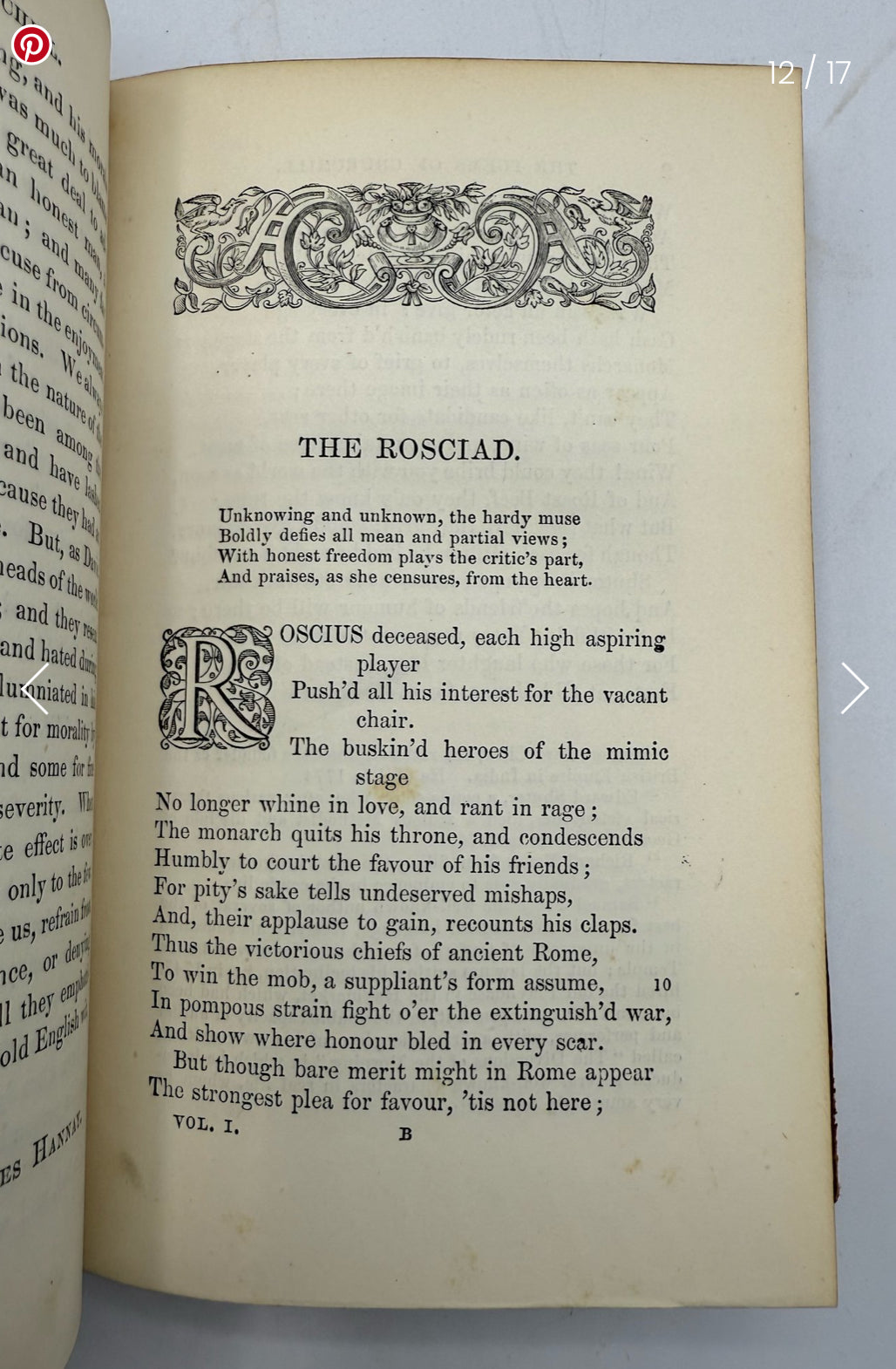 British Poets, Charles Churchill, Vol 1