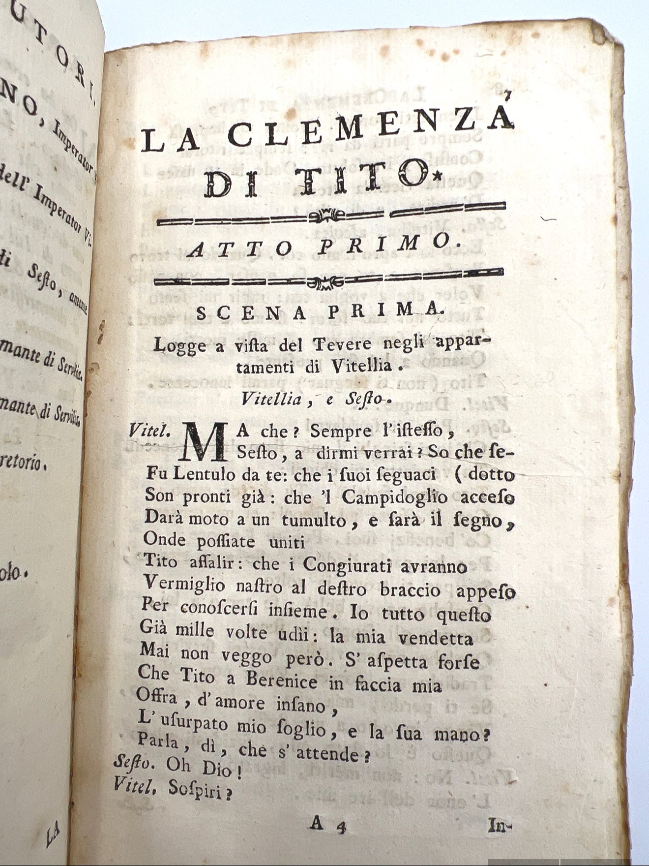 Poems of Abbot Pietro Metastasio, 1773, Italian