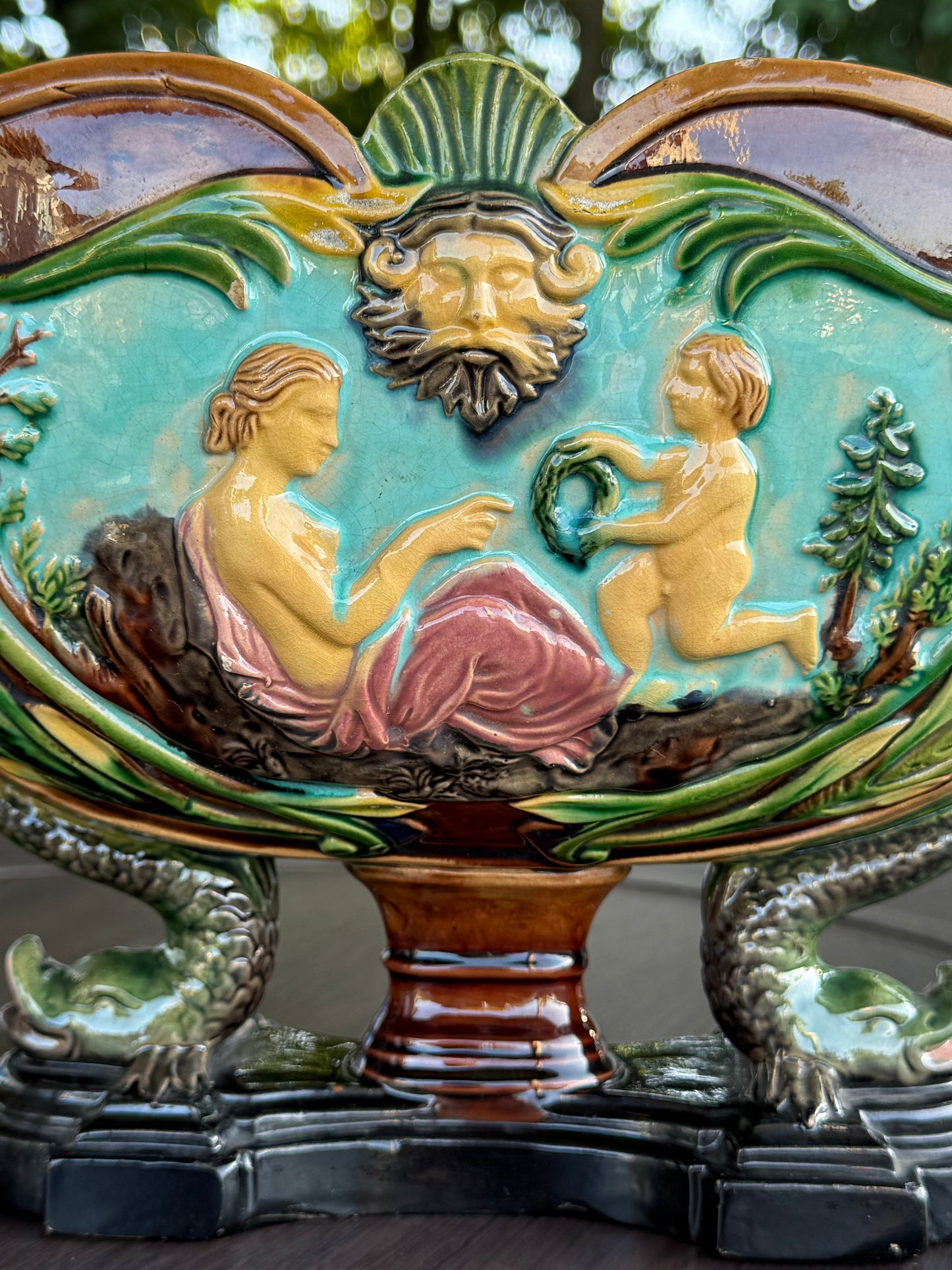 Whilhelm Schiller Majolica Jardiniere