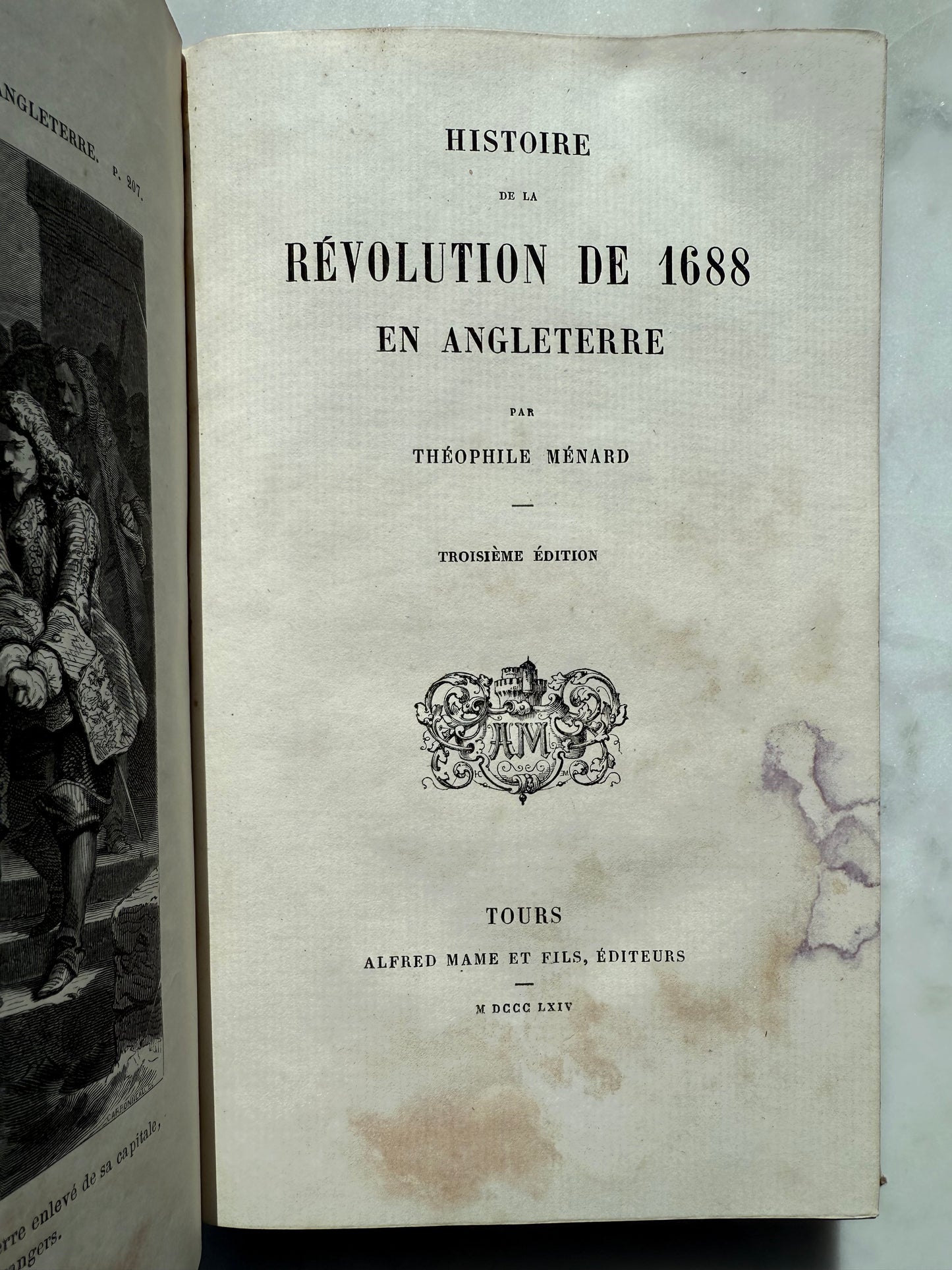 Revolution of 1688 in England, French Cartonnage Book