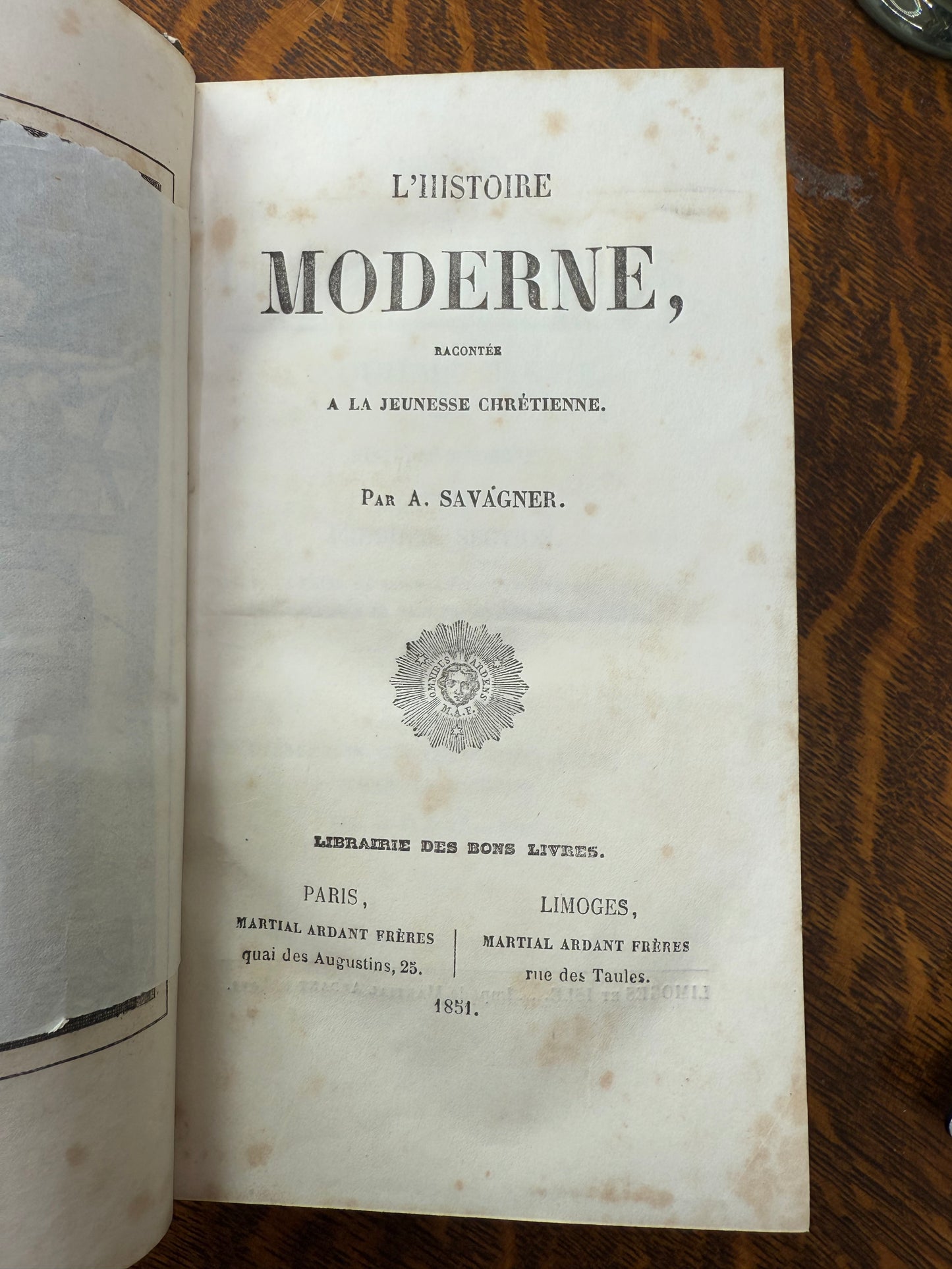 Modern History Told to Christian Youth, France