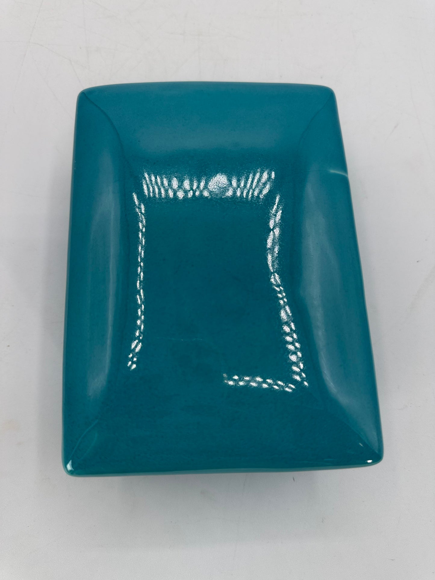 Raymor Italian Aqua Blue Porcelain Box