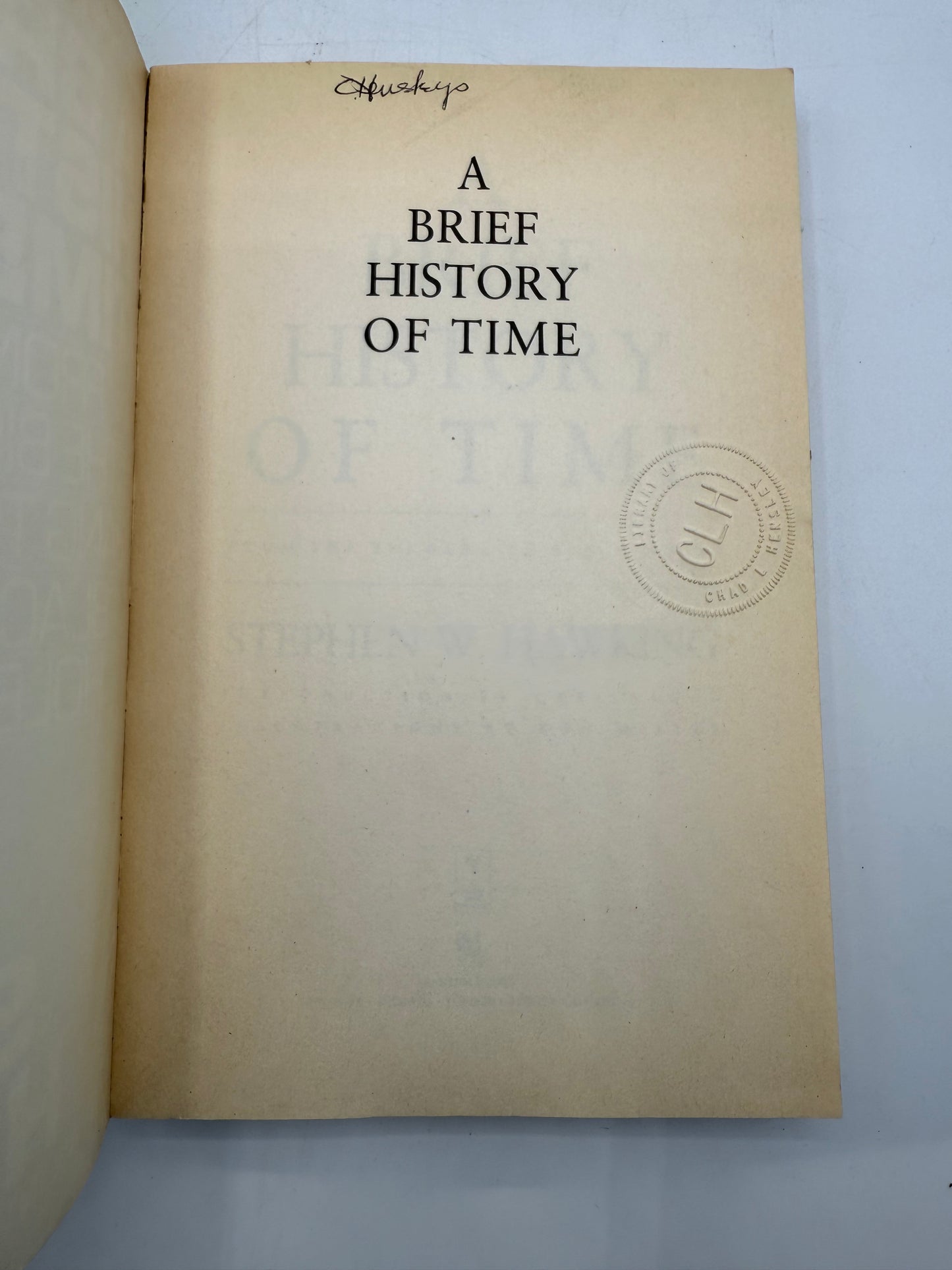 Stephen Hawking’s A Brief History of Time