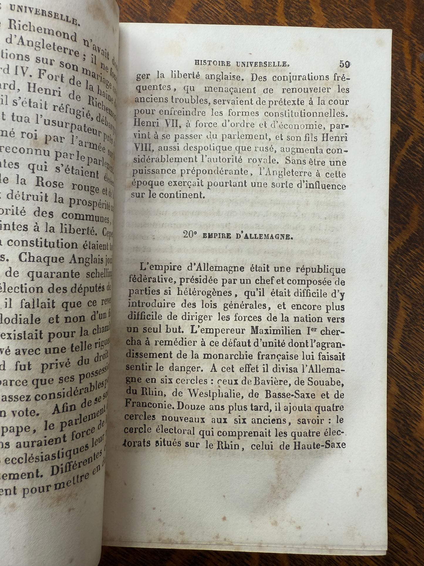 Modern History Told to Christian Youth, France
