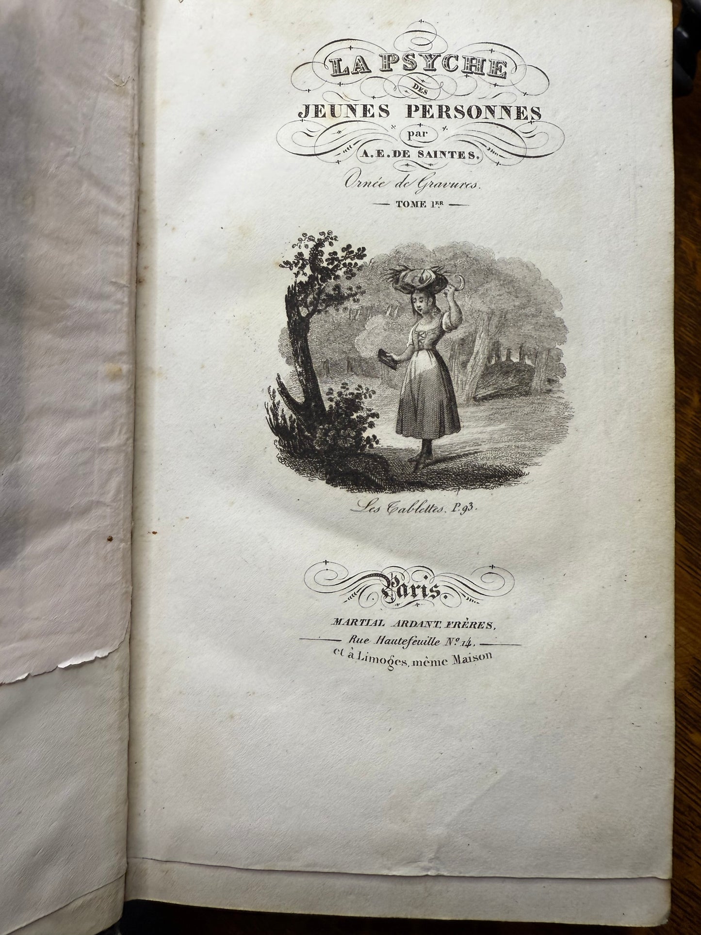 The Psyche of Young People, French Cartonnage Book