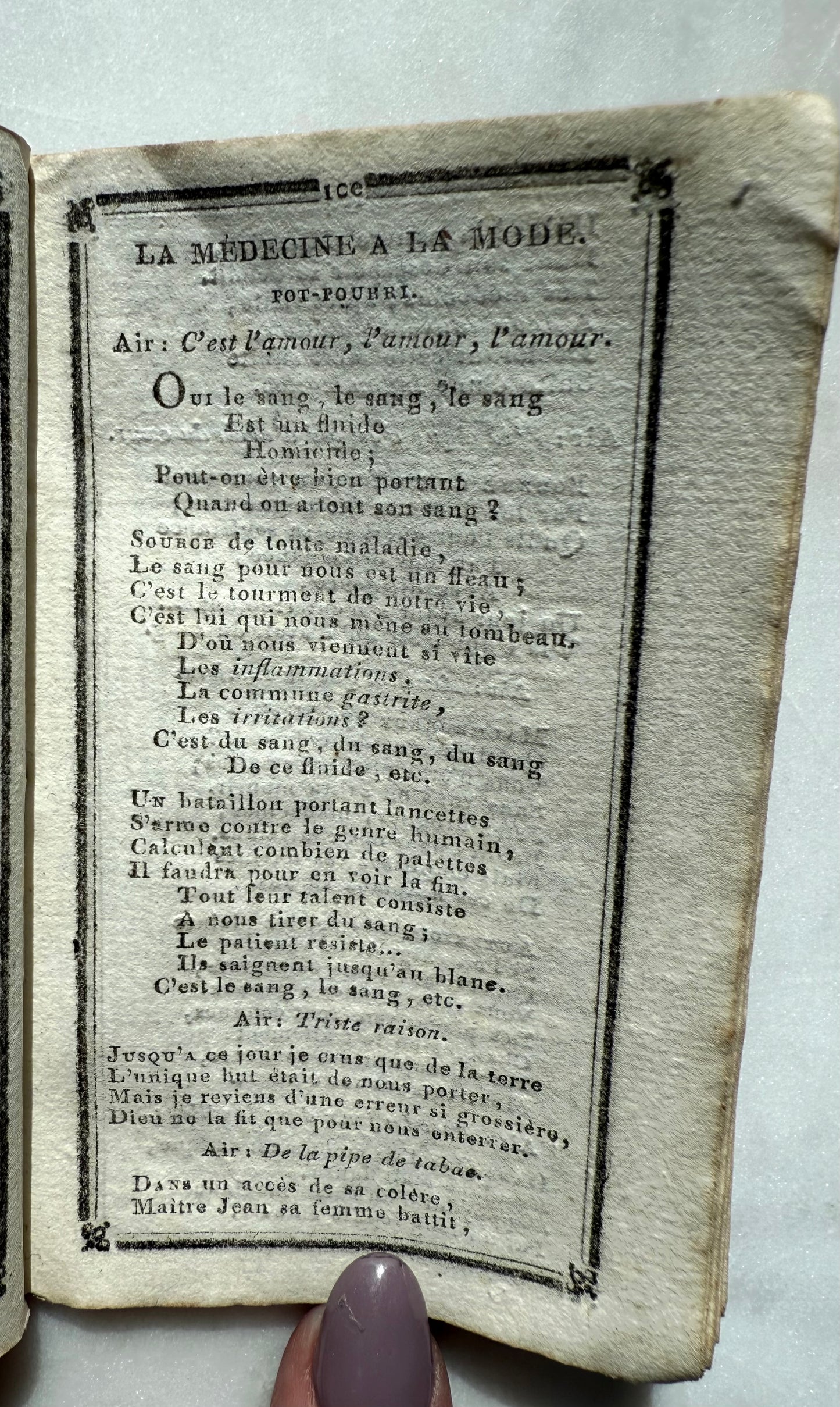 Small French Almanac, Cadeau des Muses, 1827