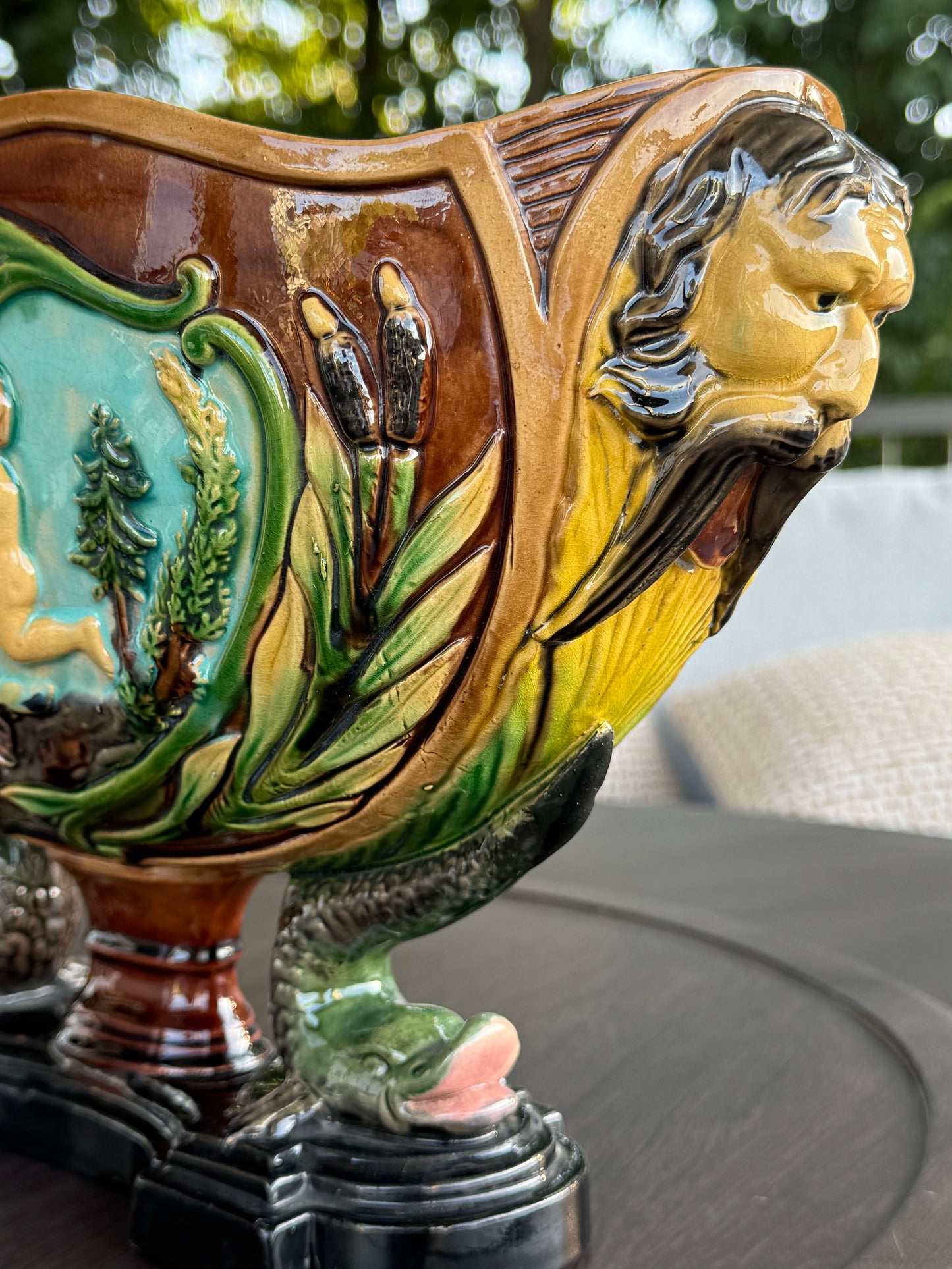 Whilhelm Schiller Majolica Jardiniere