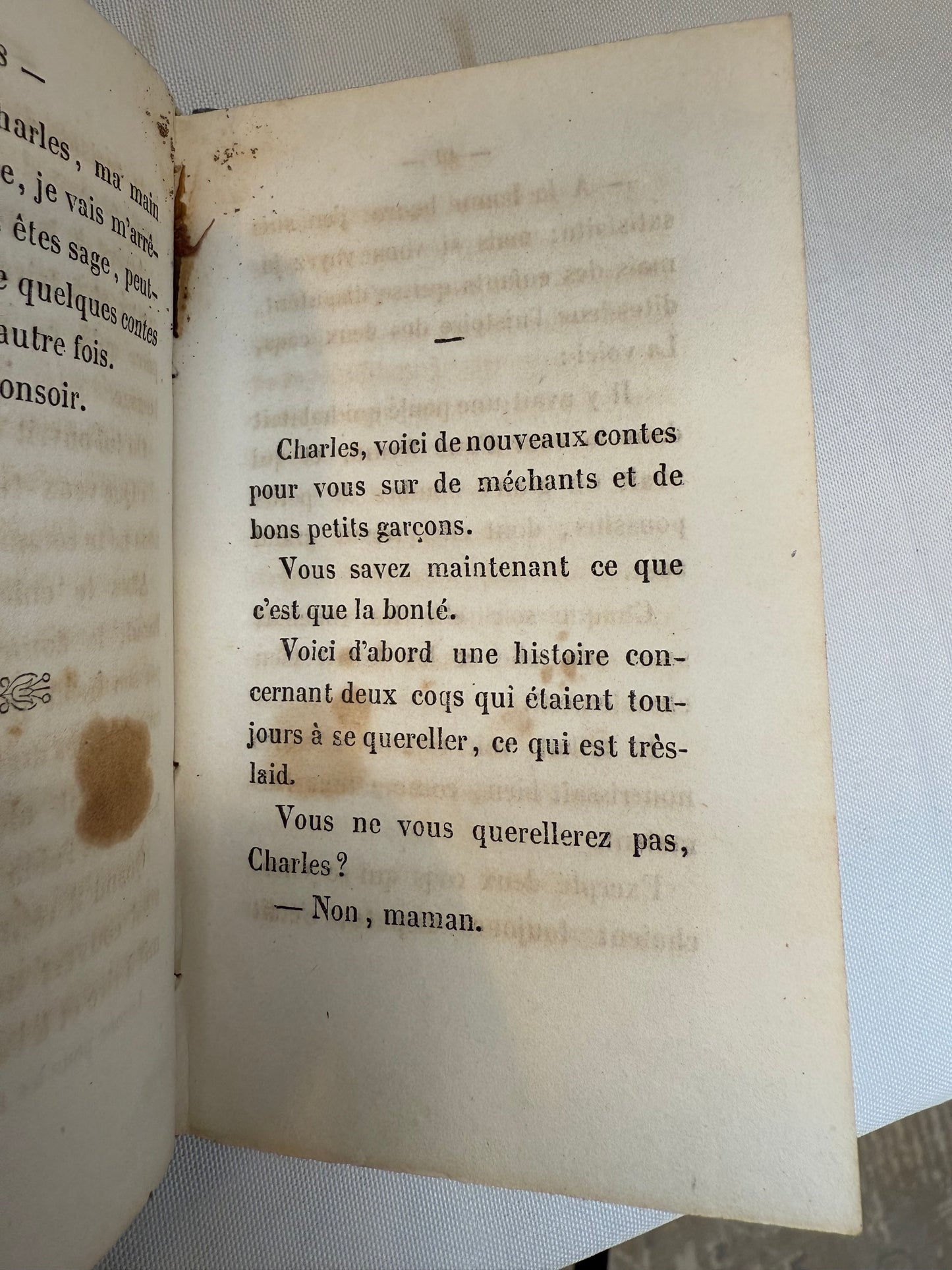 Lessons for Children, French Cartonnage Book