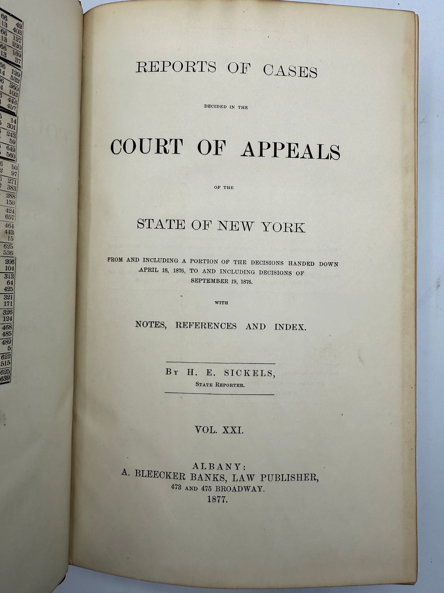 New York Reports Leather Book Set, 9"