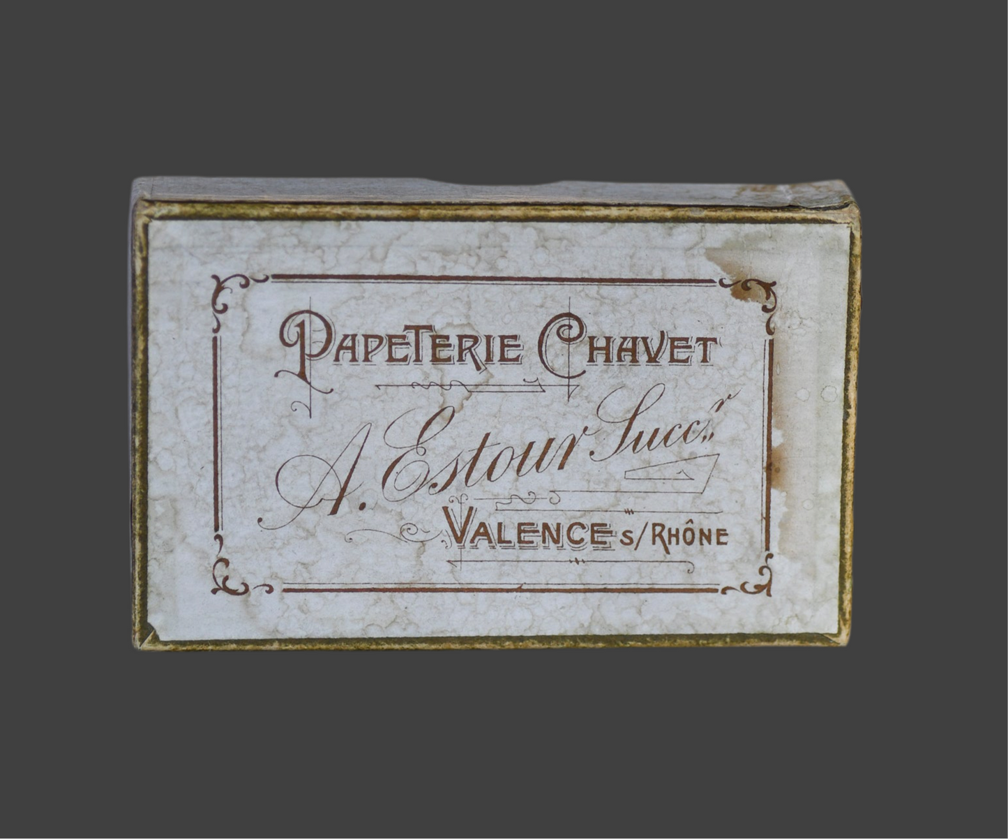 Vintage White French Stationery or Photograph Box