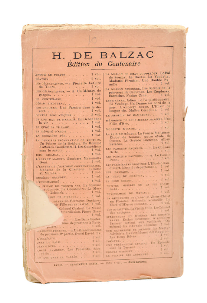 Funny Tales of H. De Balzac, France, Les Cônes Drolatiques