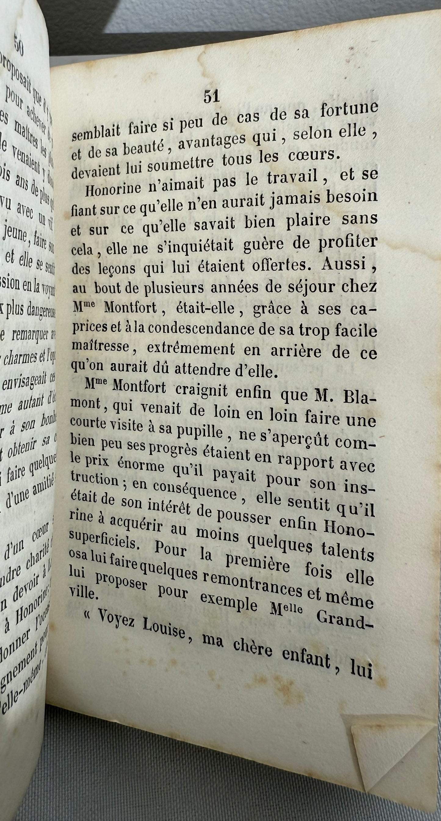 Honorine, French Cartonnage Book, 1842