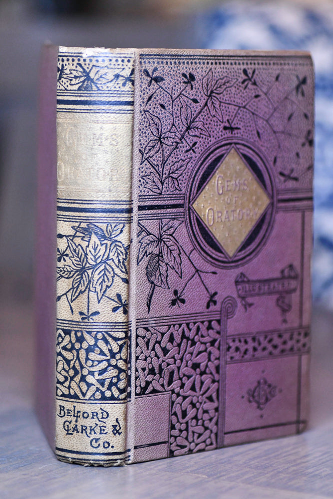 Gems of Oratory Book, Choice Selections, 1884