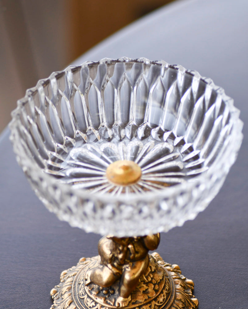 Crystal Cherub Compote Bowl