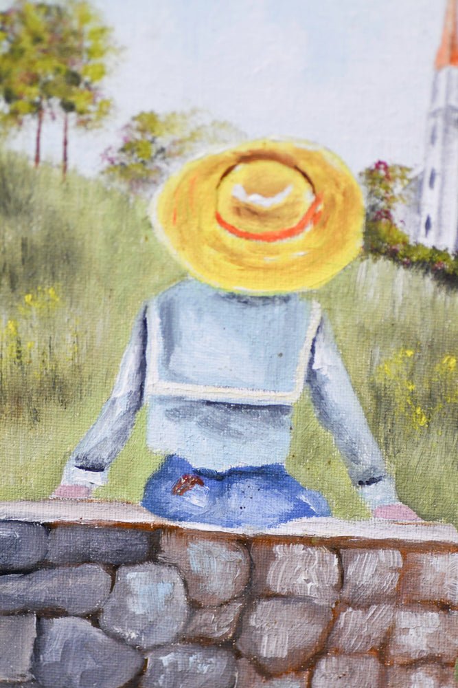 Country Church Painting, 5"