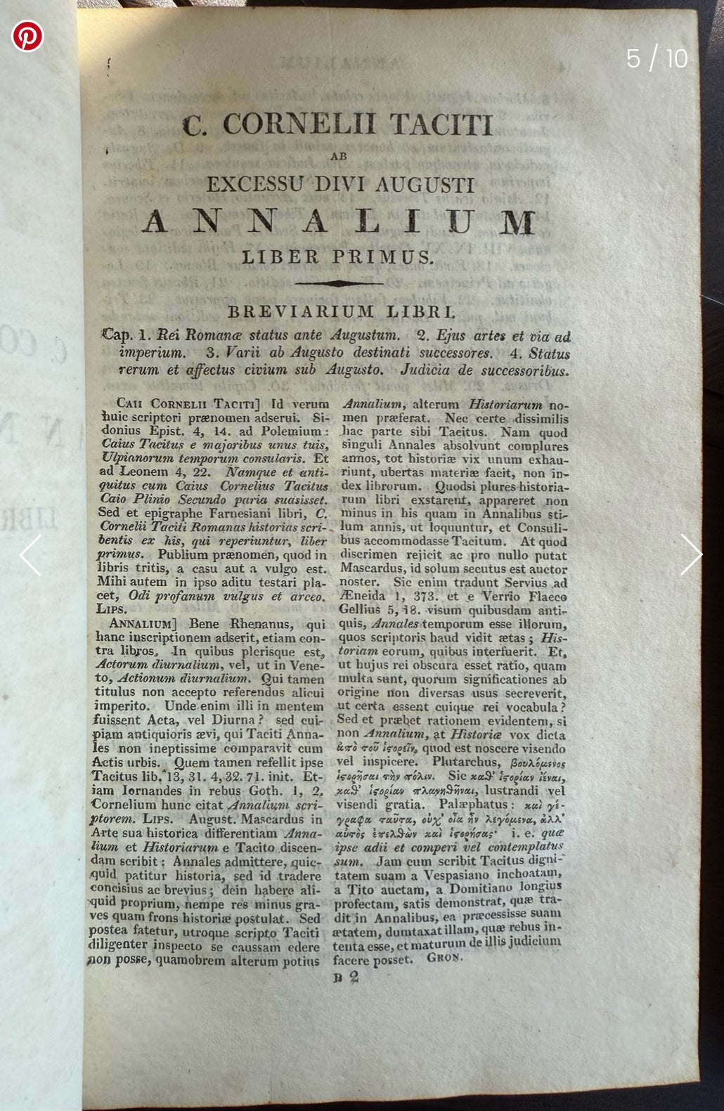 Taciti Opera by C. Cornelii, 1813, Latin