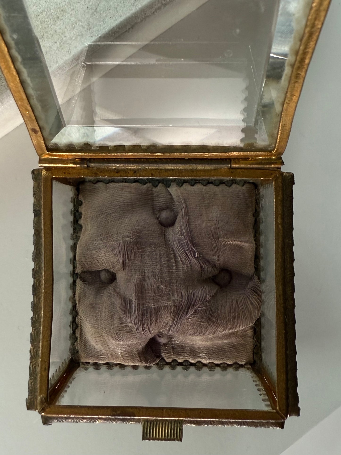 French 19th Century Jewelry Box with Tuft